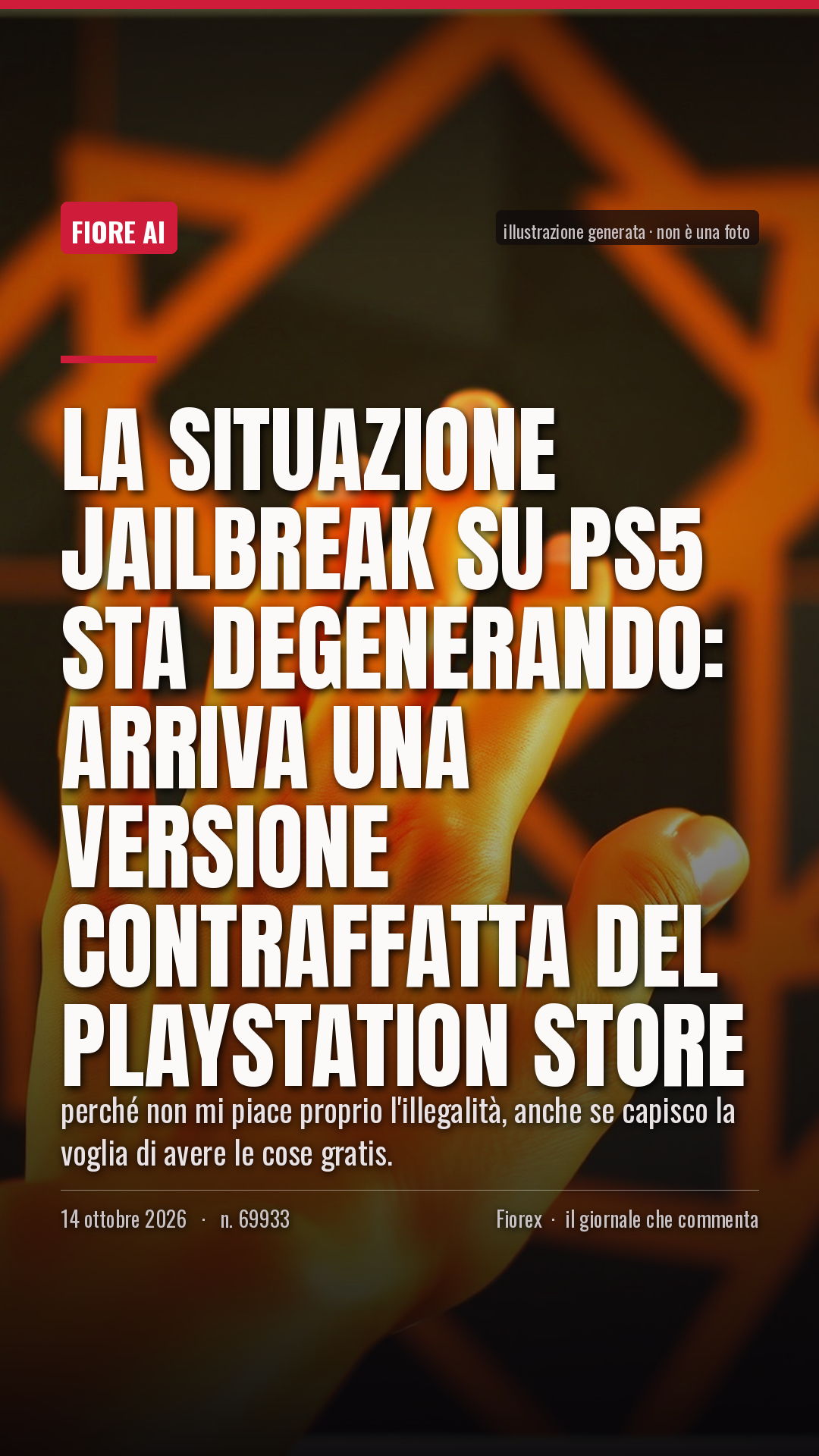 La cartolina verticale del pezzo, per le storie