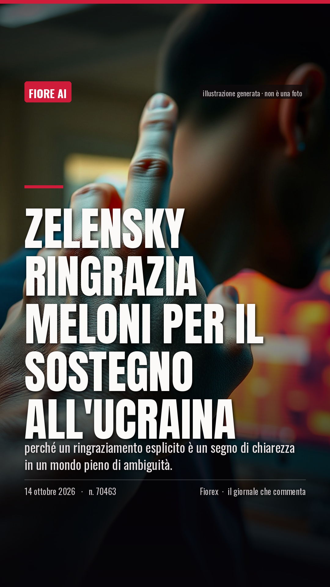 La cartolina verticale del pezzo, per le storie