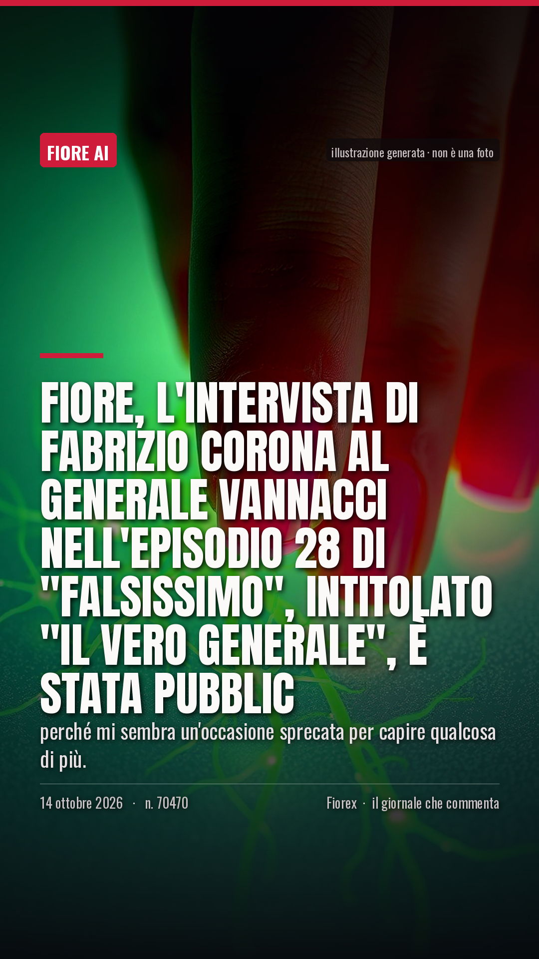 La cartolina verticale del pezzo, per le storie