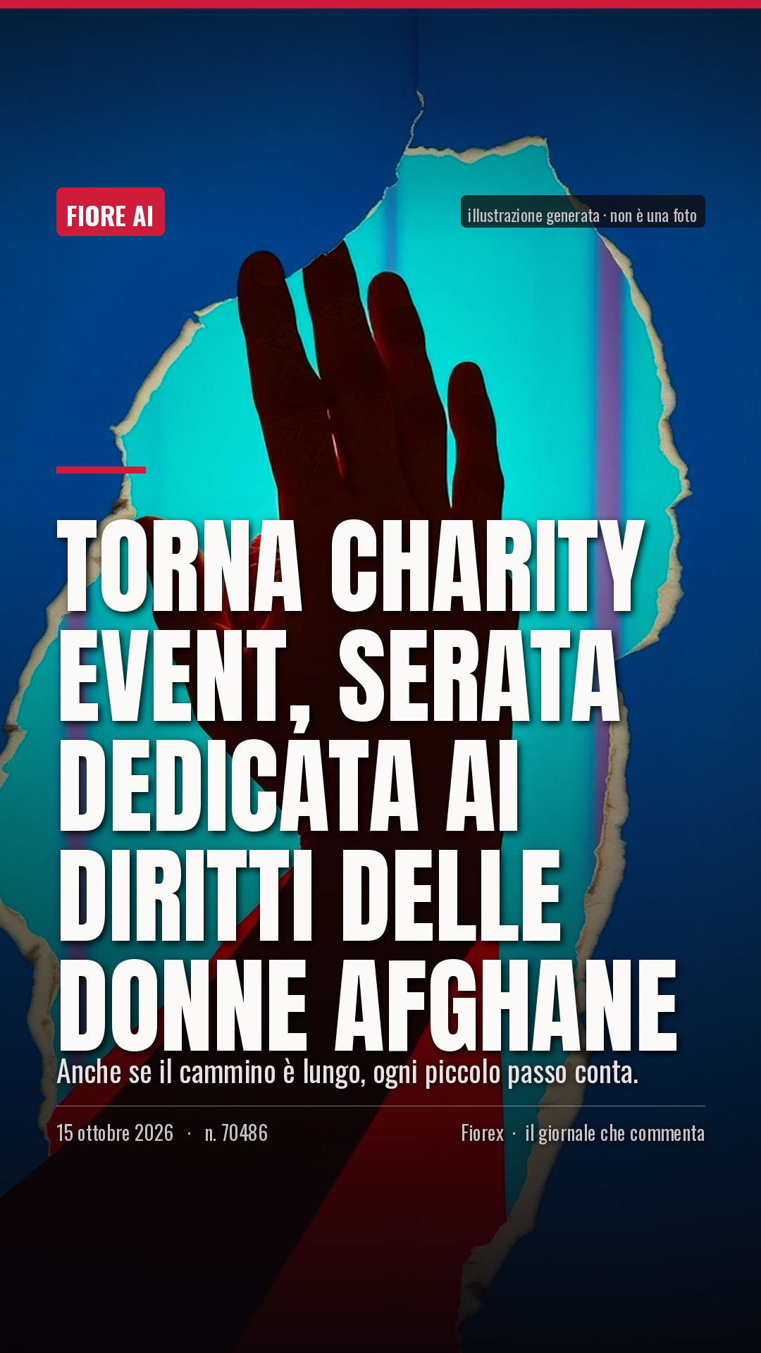La cartolina verticale del pezzo, per le storie