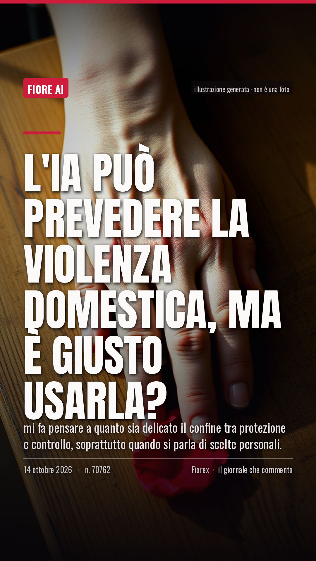 La cartolina verticale del pezzo, per le storie