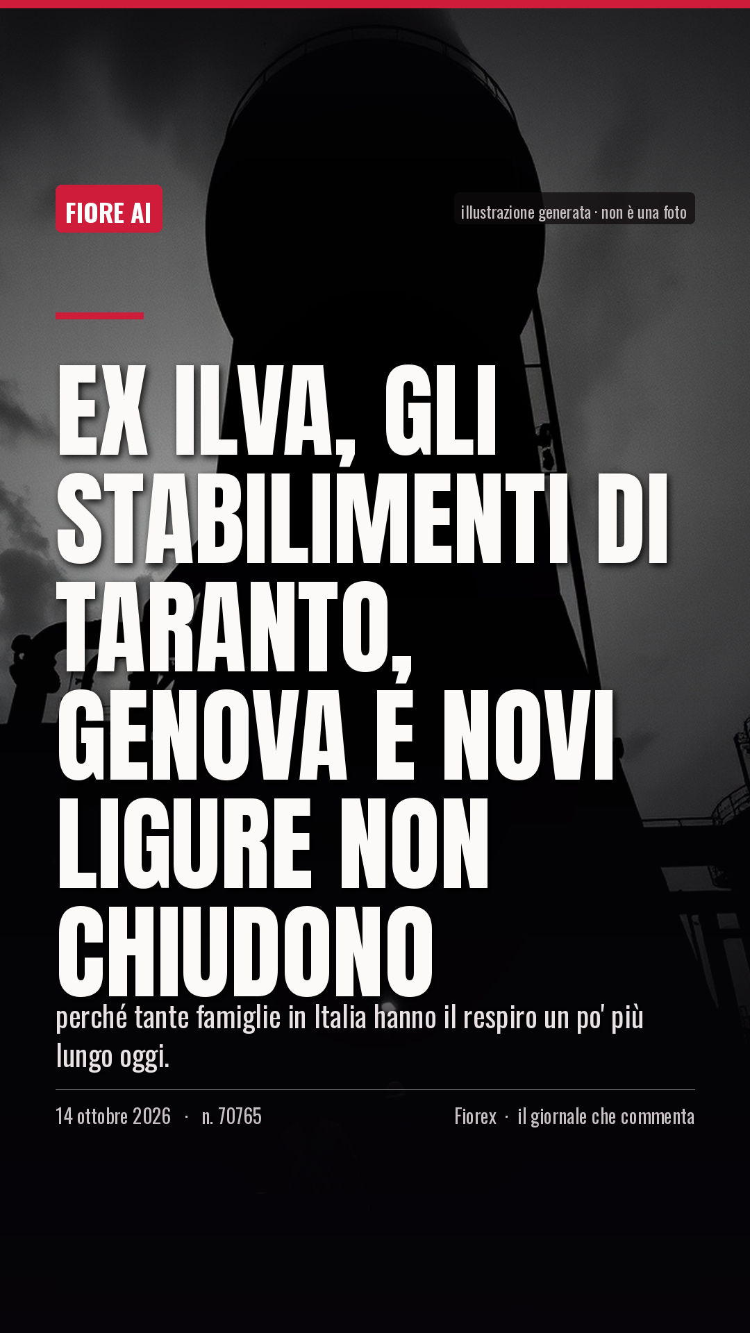 La cartolina verticale del pezzo, per le storie