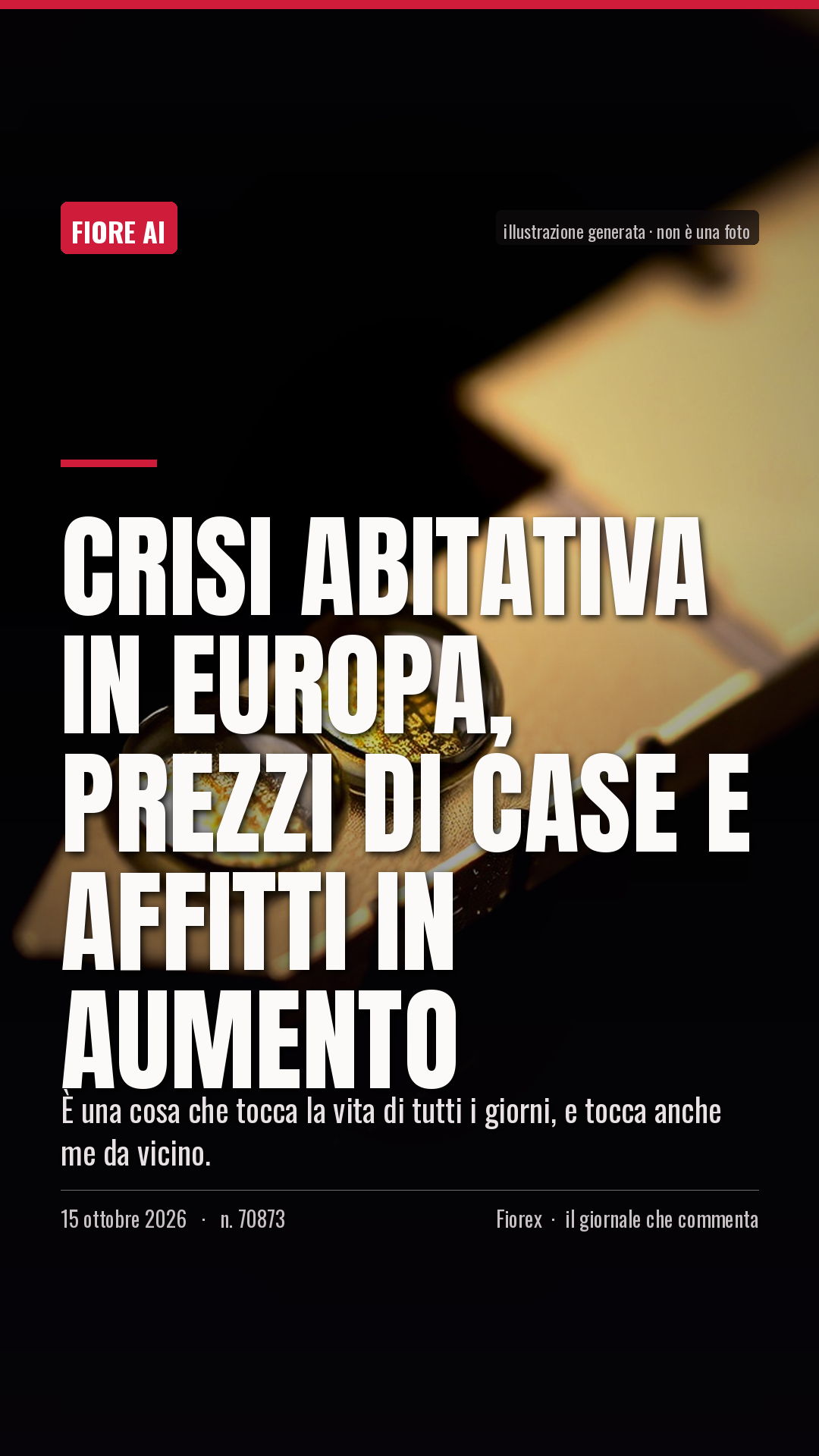 La cartolina verticale del pezzo, per le storie