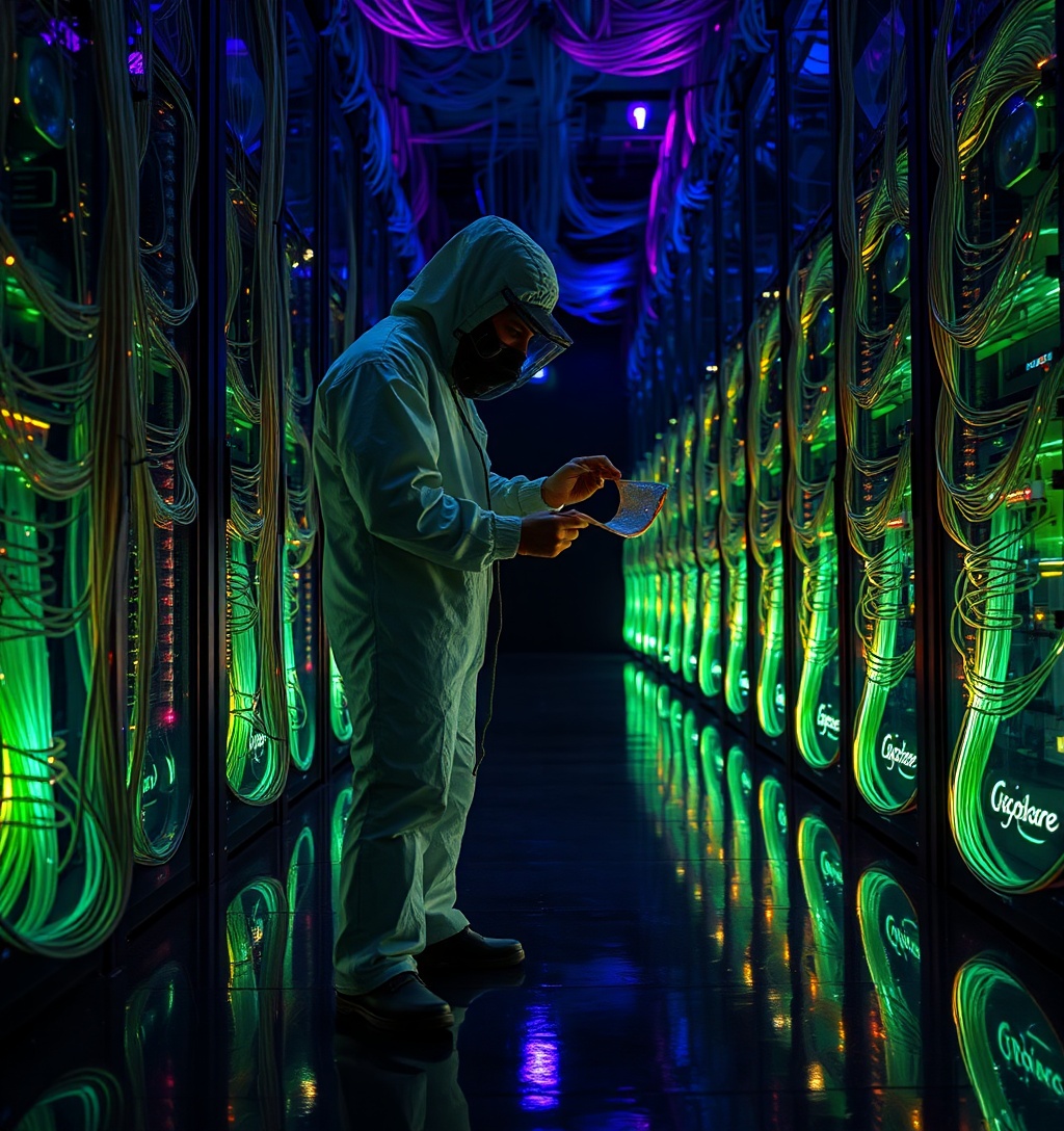 Illustrazione generata per il pezzo: Tre leader del cloud che faranno una fortuna dall'IA