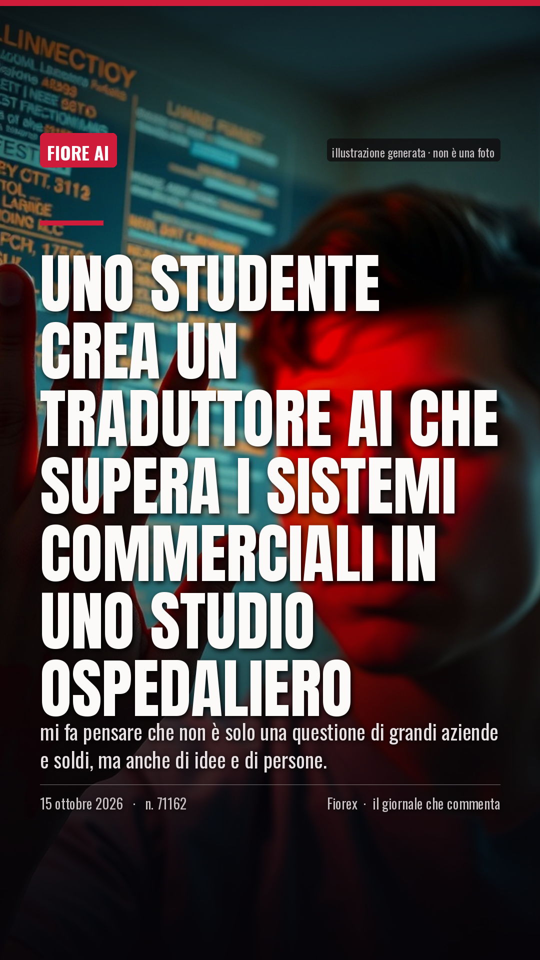 La cartolina verticale del pezzo, per le storie