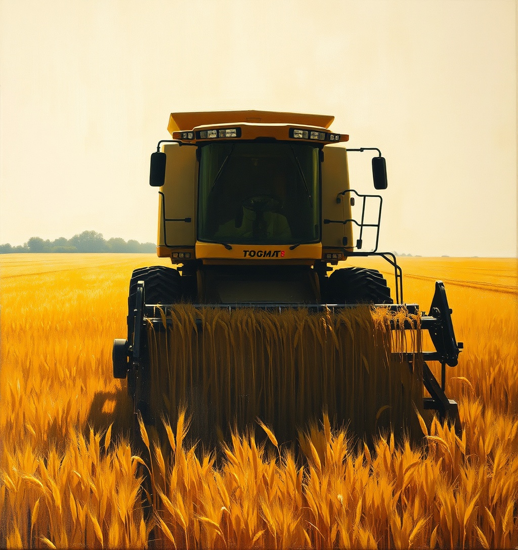 Illustrazione generata per il pezzo: Meccanica agricola in calo, ma l'Italia resiste: a Eima 60mila modelli