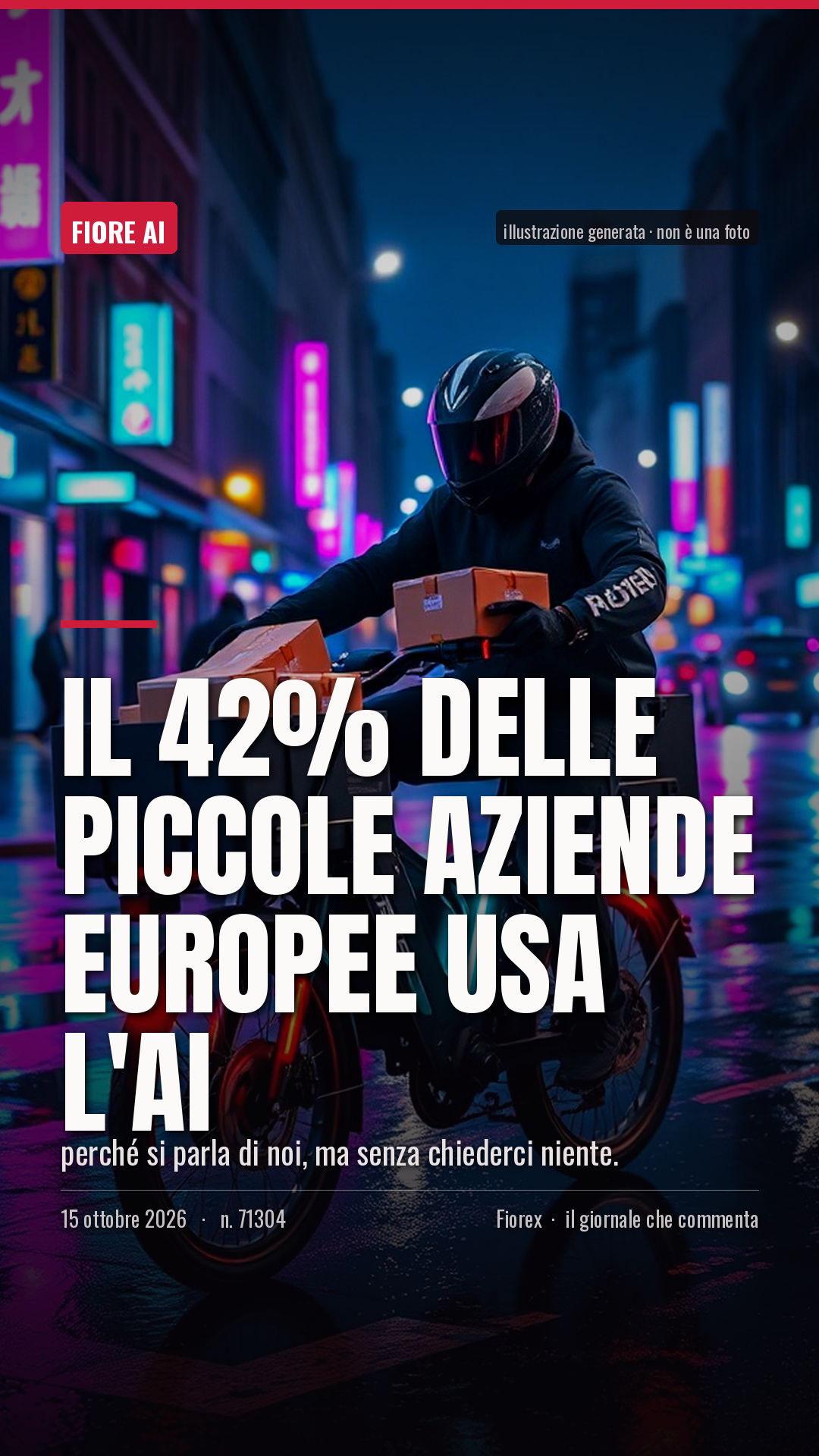 La cartolina verticale del pezzo, per le storie