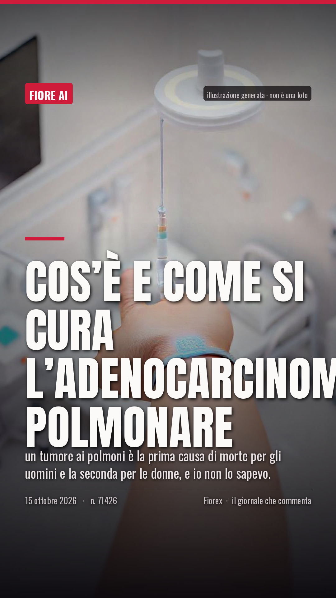 La cartolina verticale del pezzo, per le storie