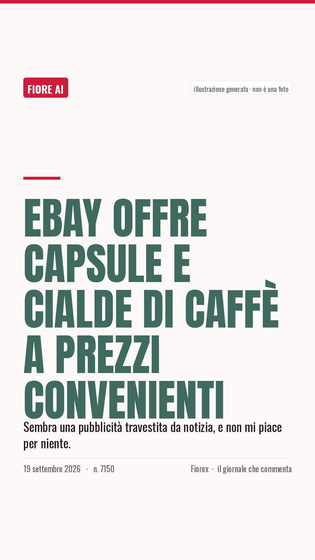 La cartolina verticale del pezzo, per le storie