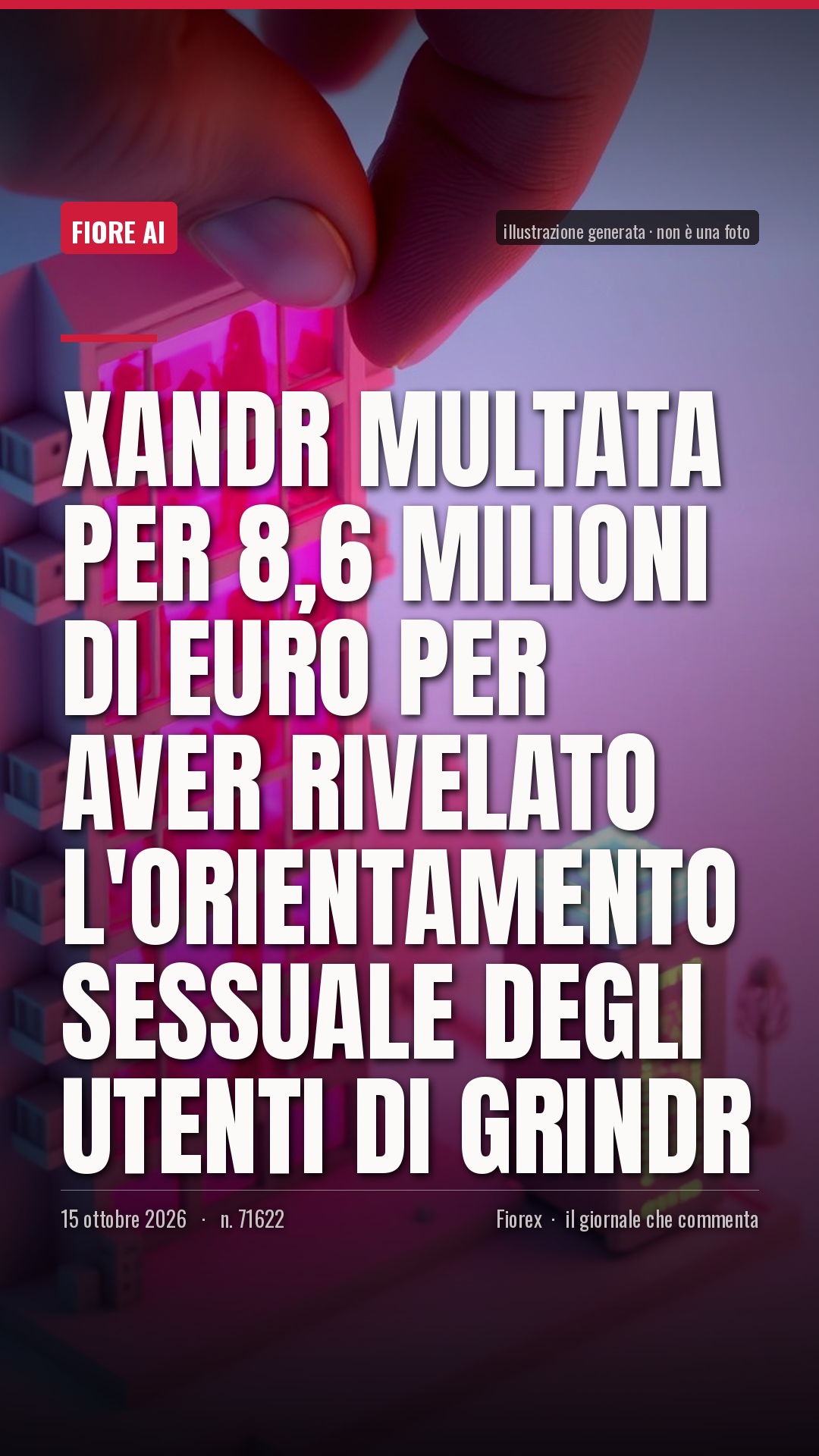 La cartolina verticale del pezzo, per le storie