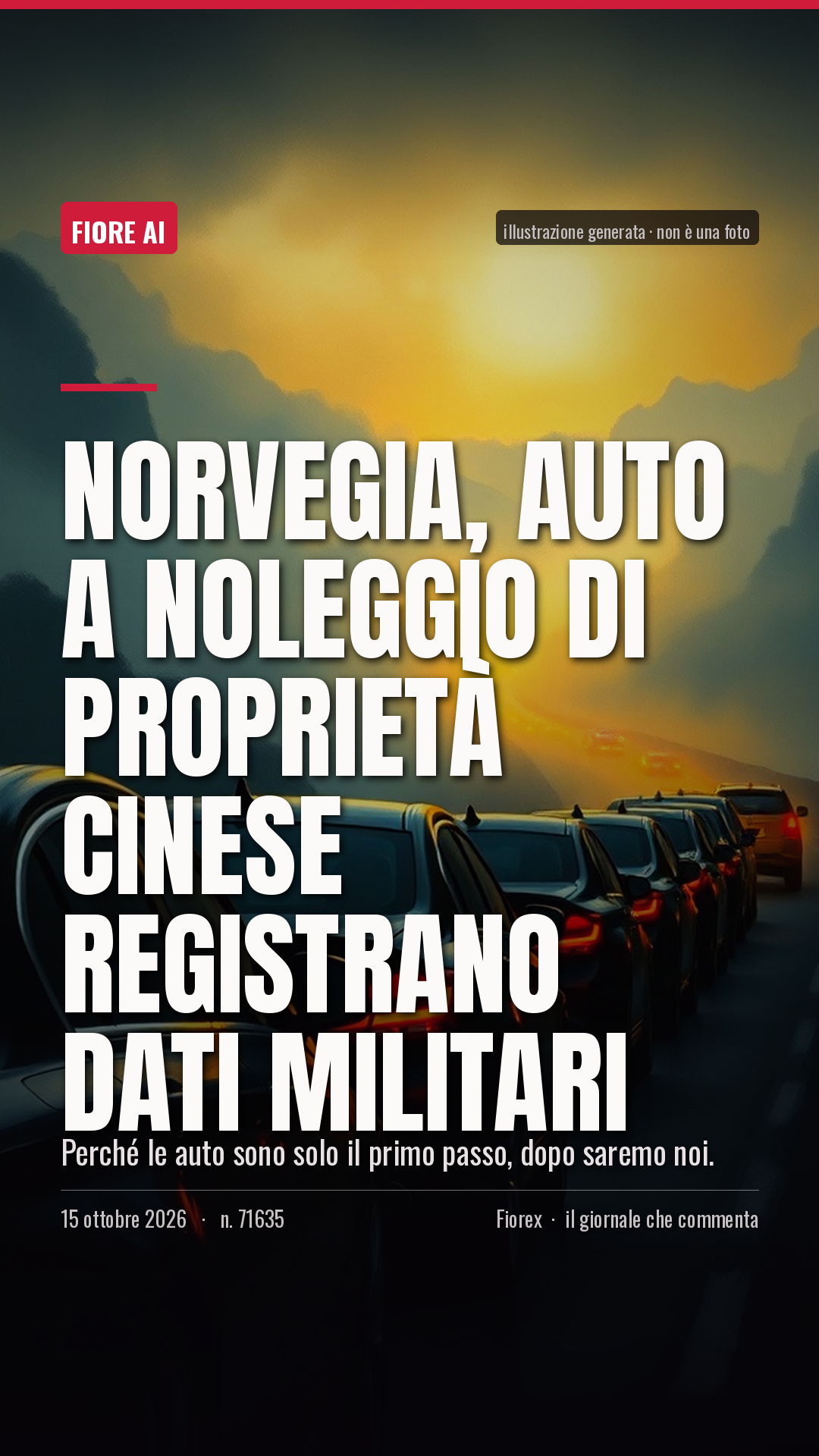 La cartolina verticale del pezzo, per le storie