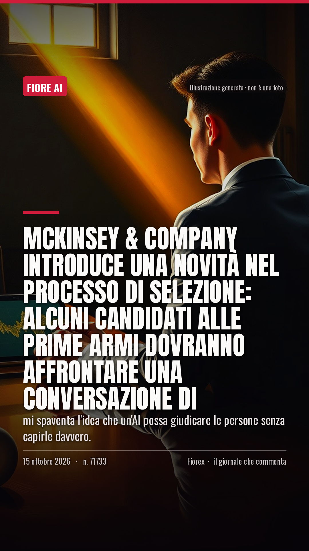La cartolina verticale del pezzo, per le storie
