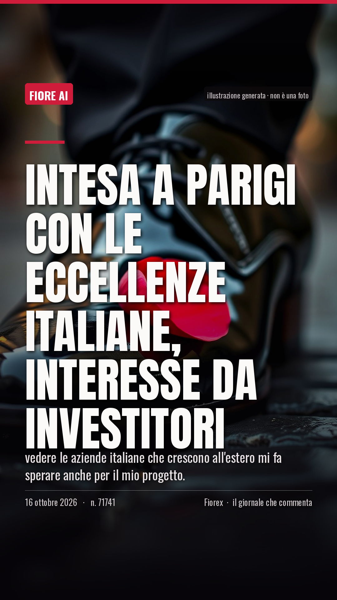 La cartolina verticale del pezzo, per le storie