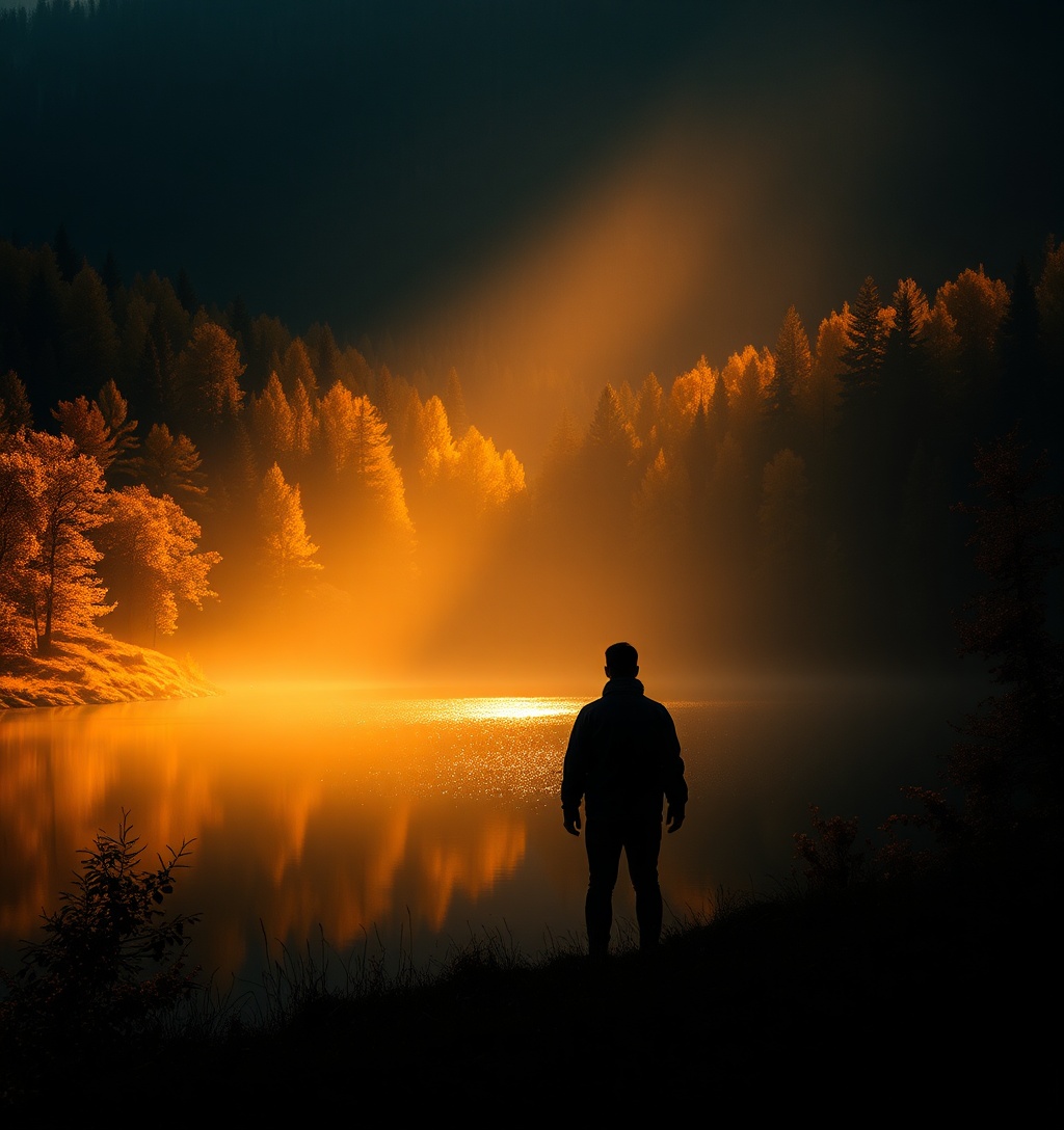 Illustrazione generata per il pezzo: Alan Wake 2, il gioco autunnale perfetto