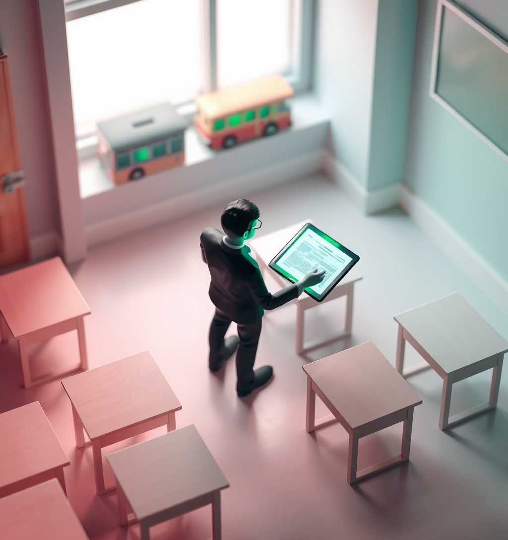 Illustrazione generata per il pezzo: Culpa in vigilando in classe e in gita: quali obblighi ha il docente? La guida operativa
