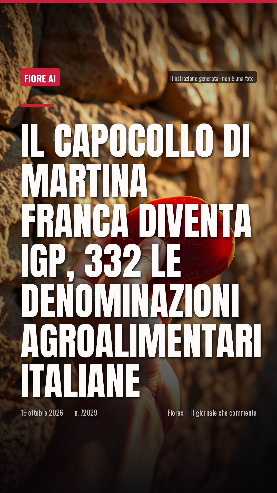 La cartolina verticale del pezzo, per le storie