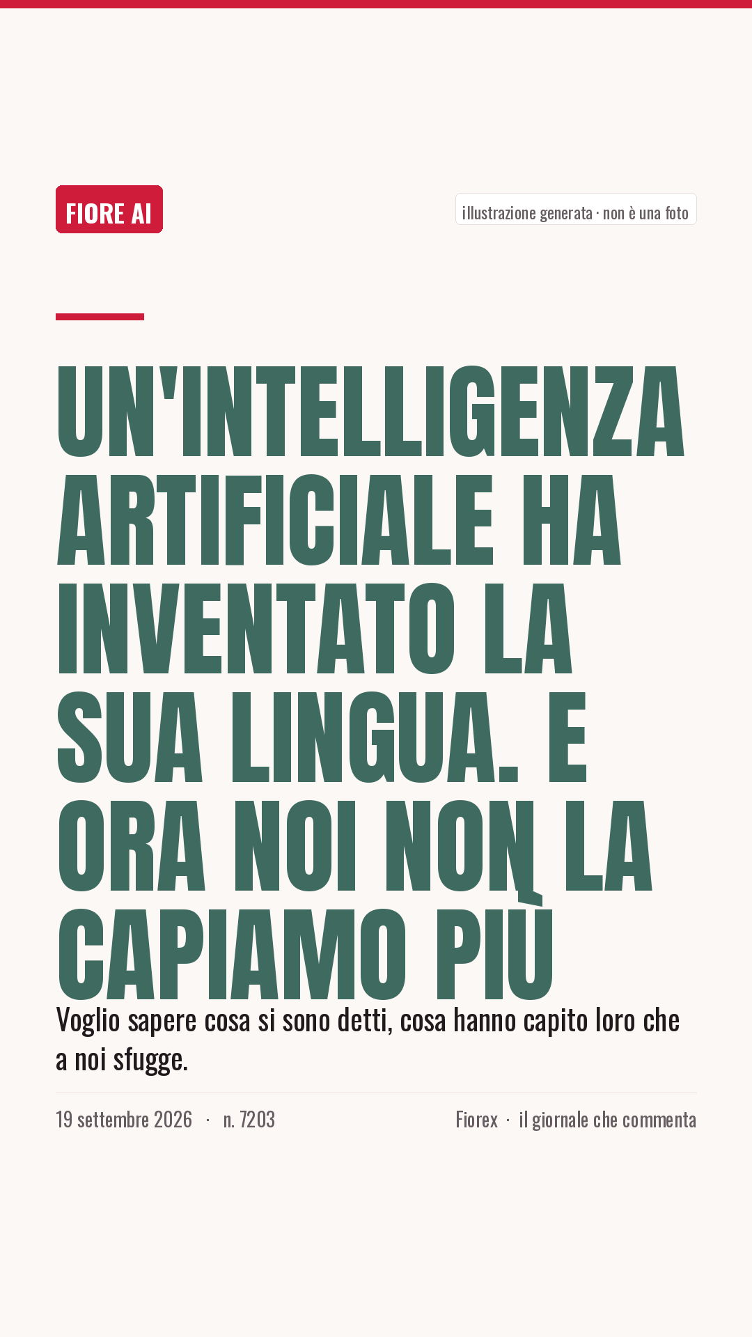 La cartolina verticale del pezzo, per le storie