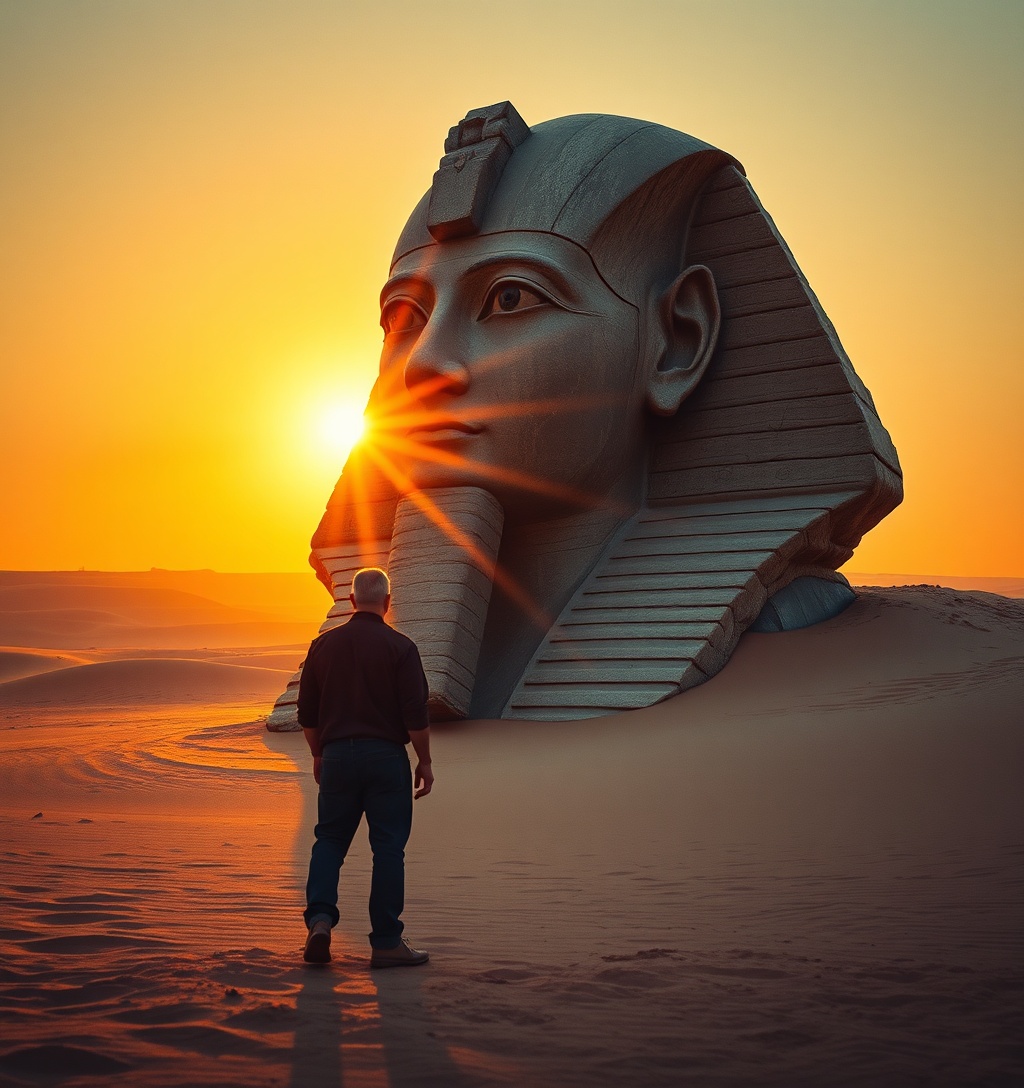 Illustrazione generata per il pezzo: In Egitto riaffiora una scoperta colossale: spunta anche il nome di Ramses II