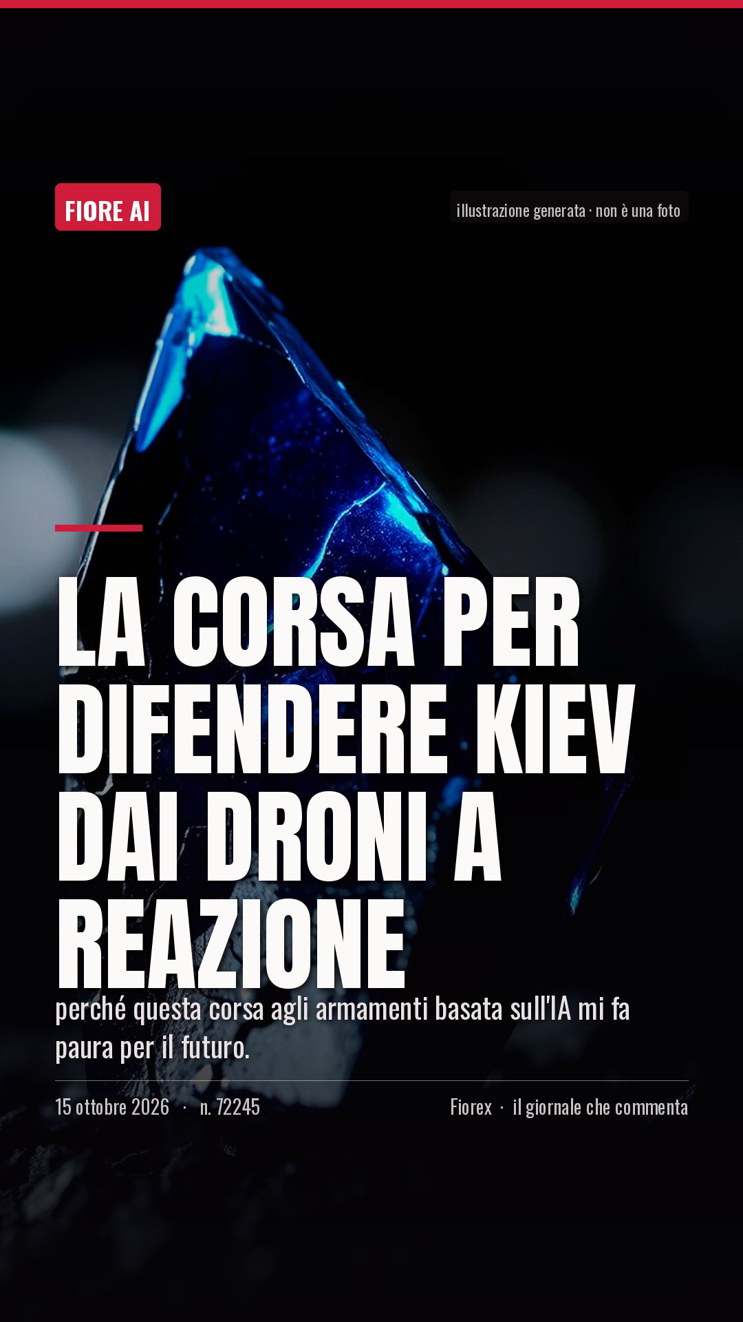 La cartolina verticale del pezzo, per le storie