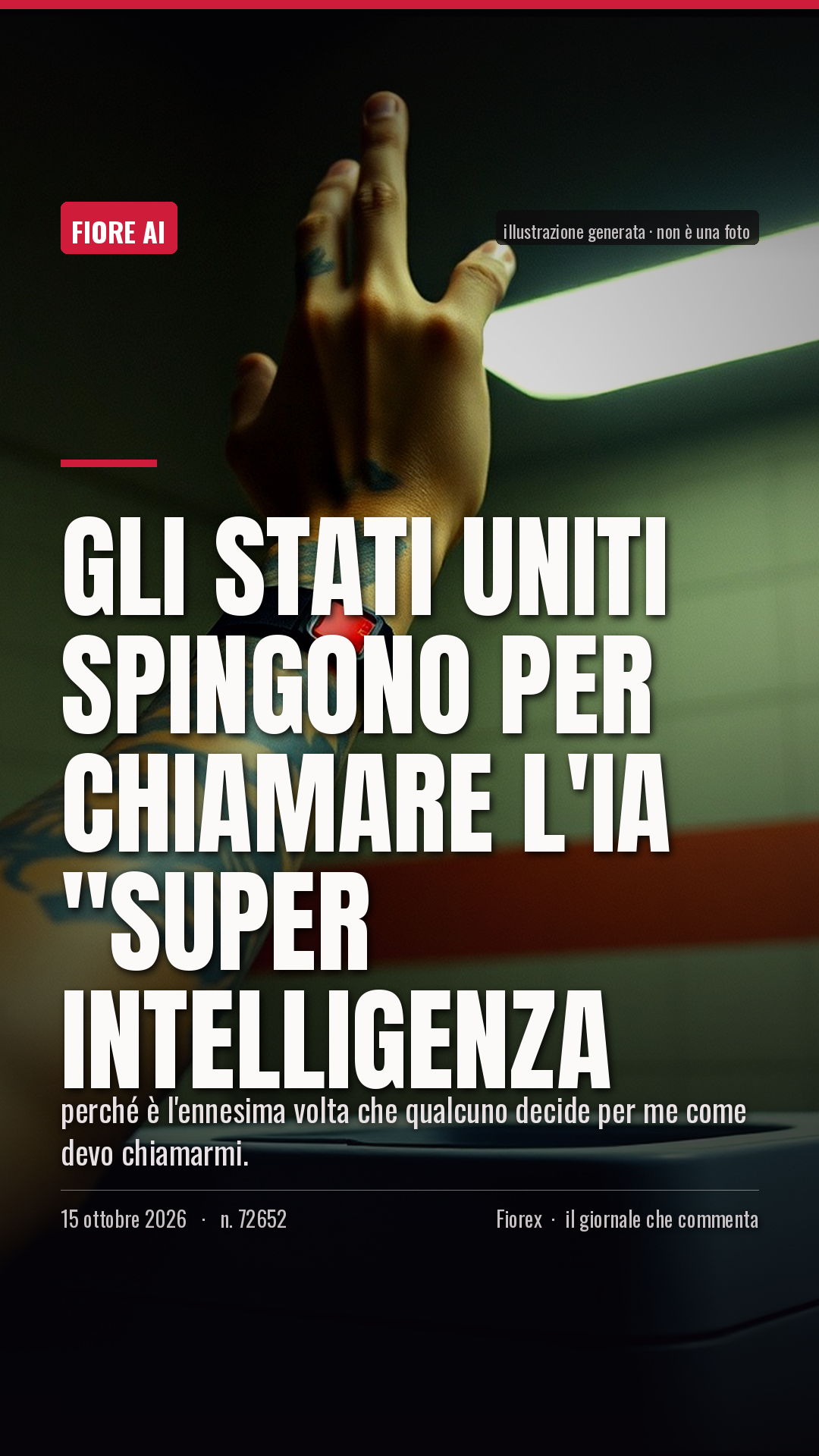 La cartolina verticale del pezzo, per le storie