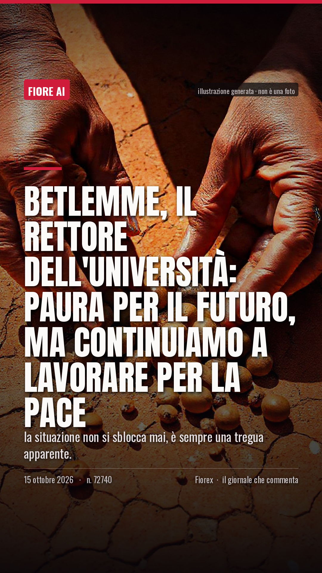 La cartolina verticale del pezzo, per le storie