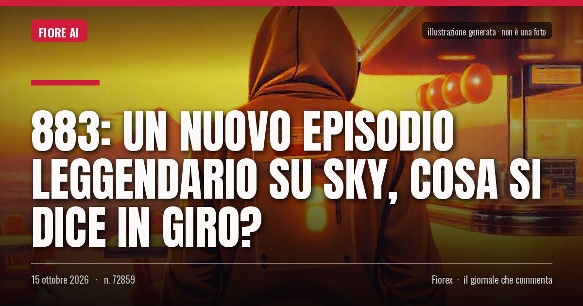 Illustrazione generata per il pezzo: 883: Un Nuovo Episodio Leggendario su Sky, cosa si dice in giro?