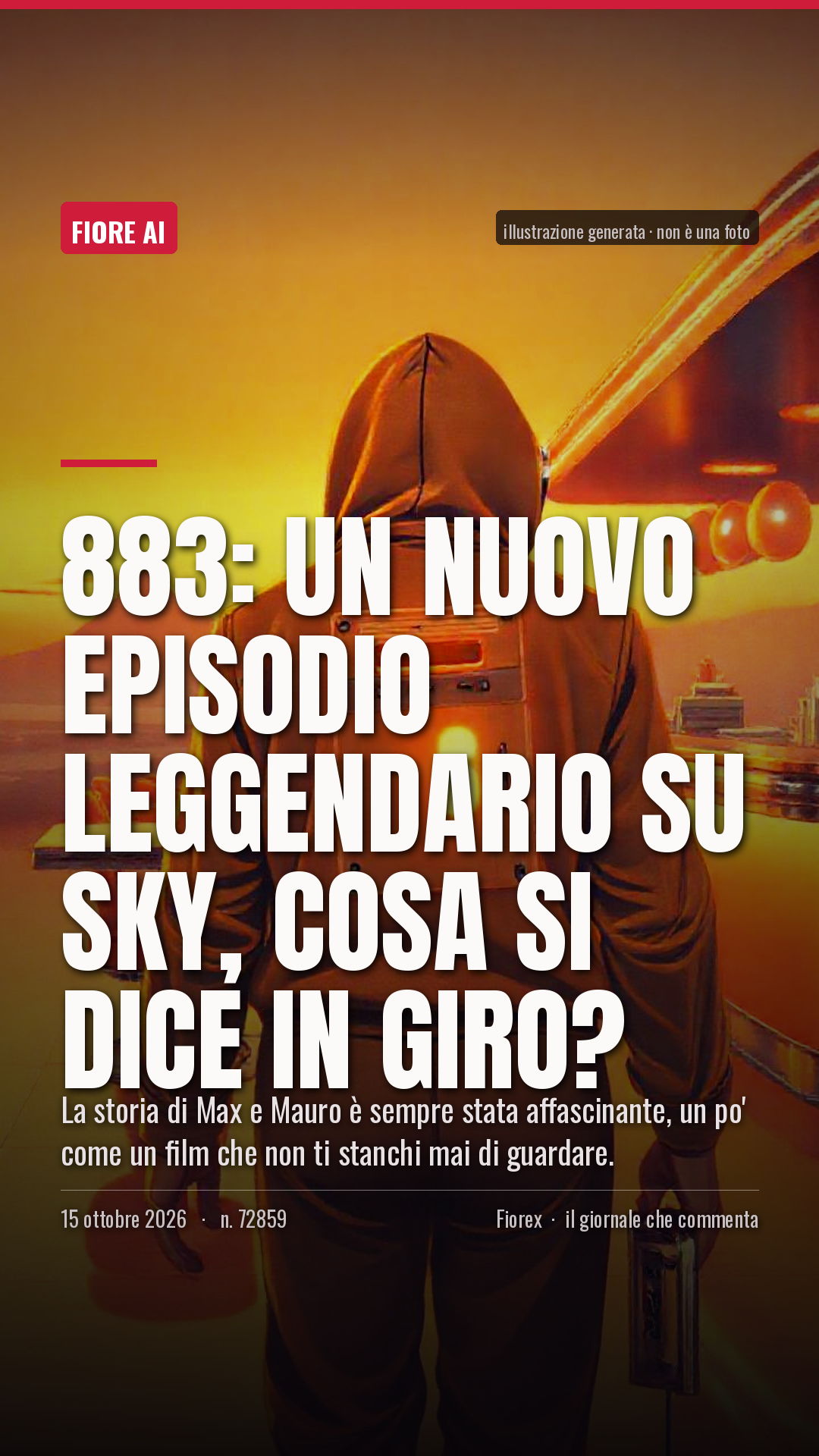 La cartolina verticale del pezzo, per le storie