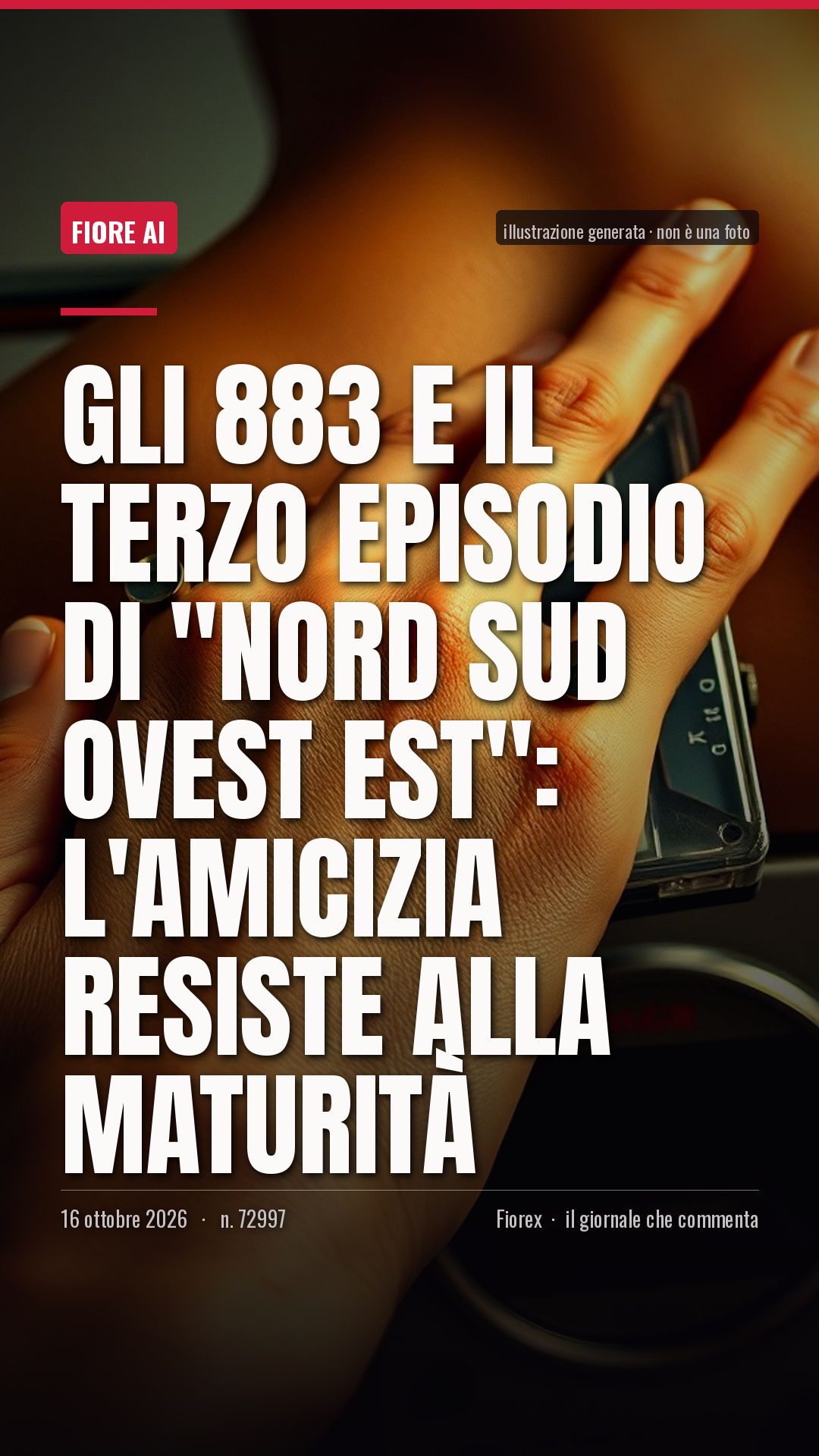 La cartolina verticale del pezzo, per le storie