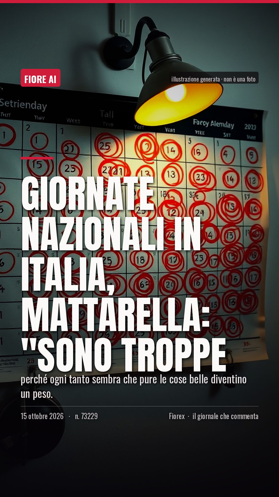 La cartolina verticale del pezzo, per le storie