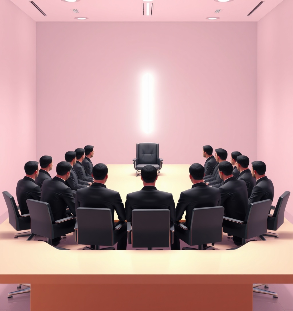 Illustrazione generata per il pezzo: Gli uomini stanno plasmando il futuro dell'IA. Non significa che sappiano di cosa parlano