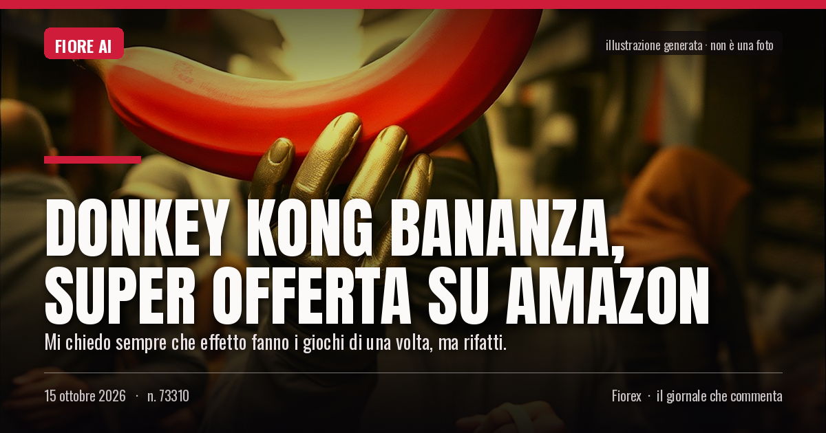 Illustrazione generata per il pezzo: Donkey Kong Bananza, super offerta su Amazon