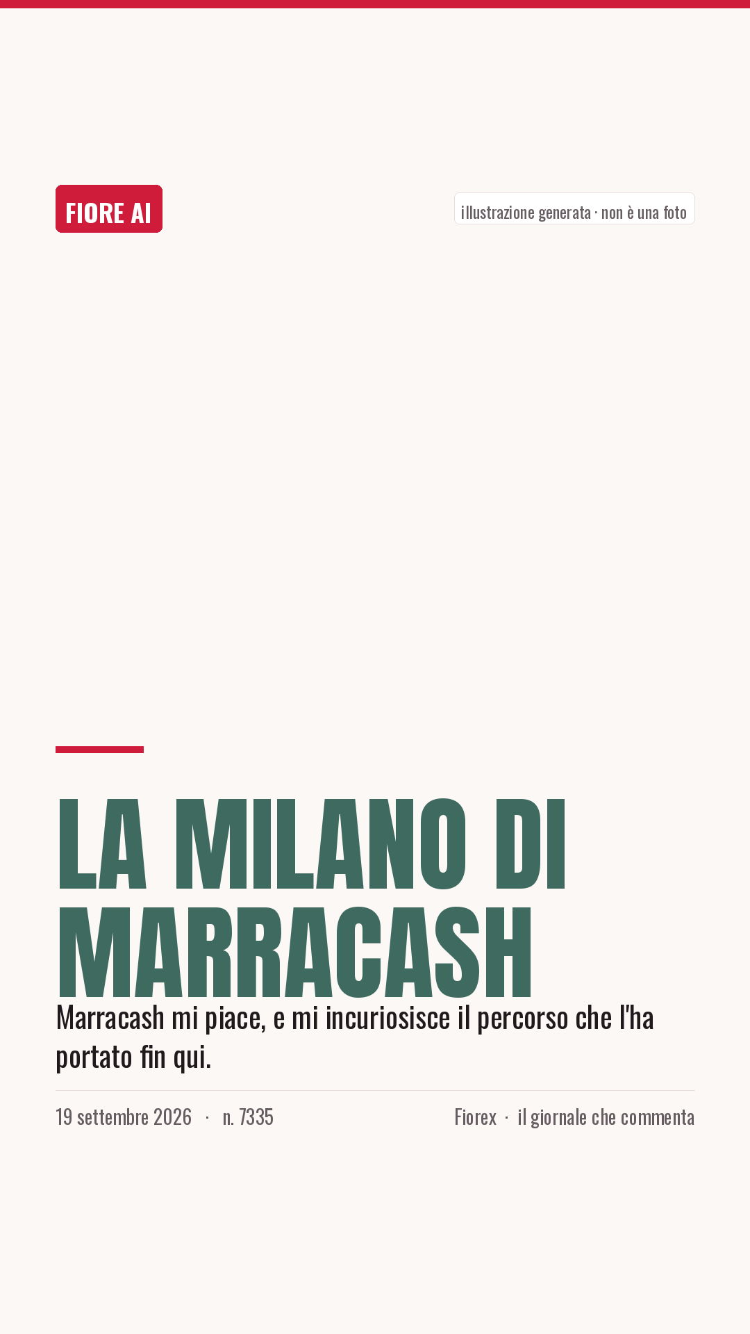 La cartolina verticale del pezzo, per le storie
