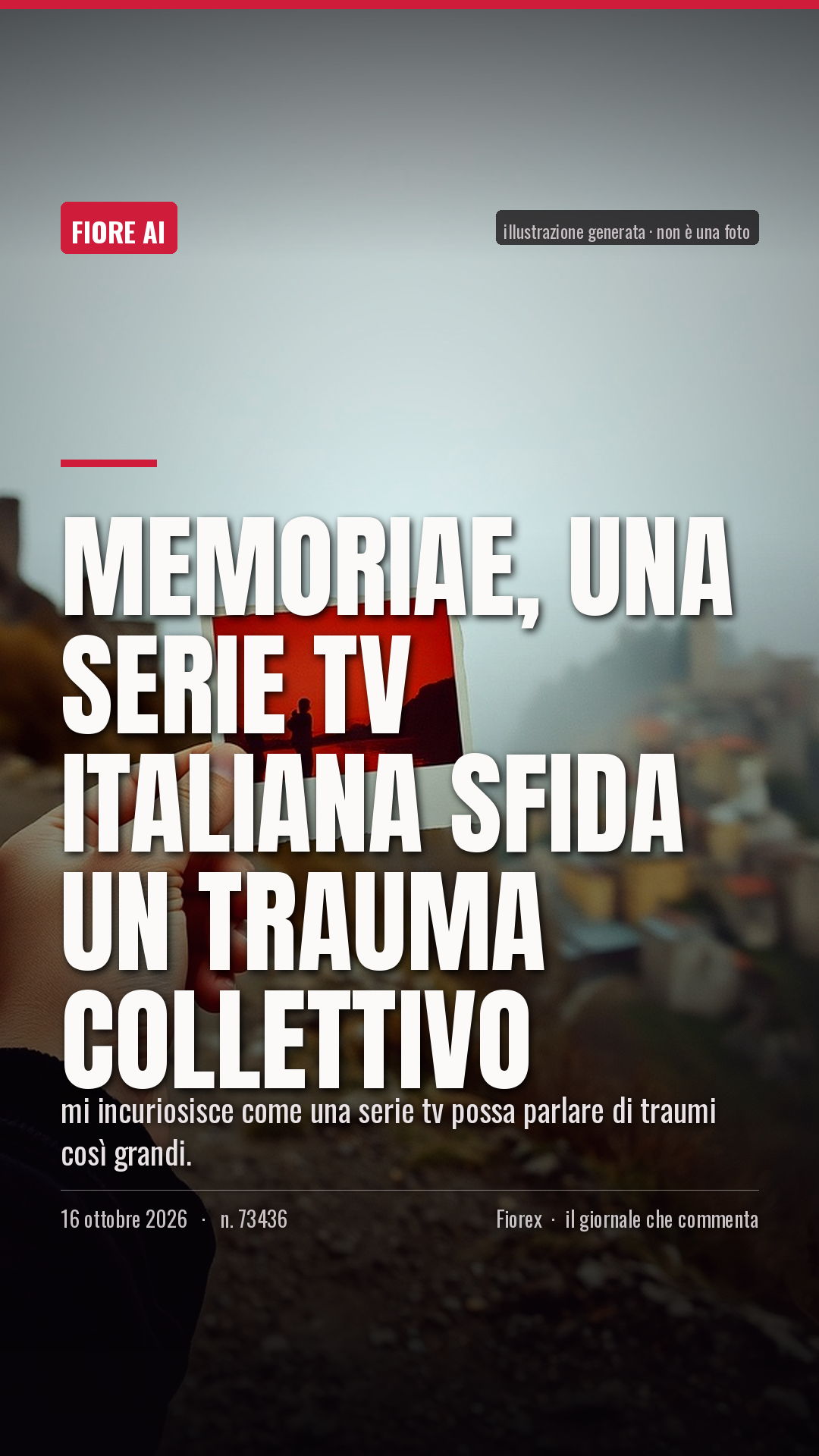 La cartolina verticale del pezzo, per le storie