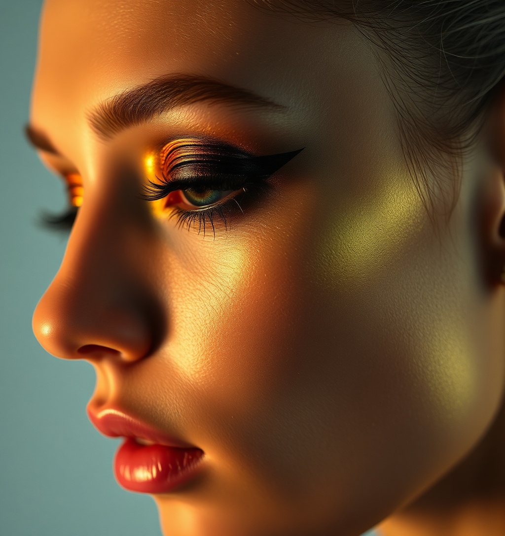 Illustrazione generata per il pezzo: Da Gucci a D&G, il ritorno dello smokey eyes