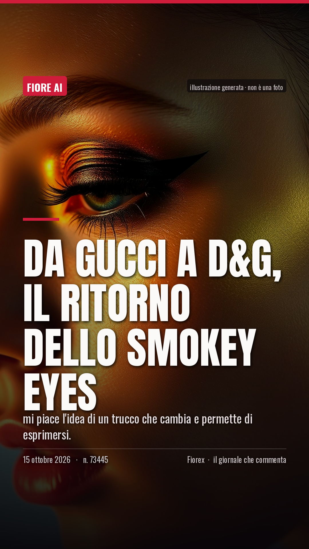 La cartolina verticale del pezzo, per le storie