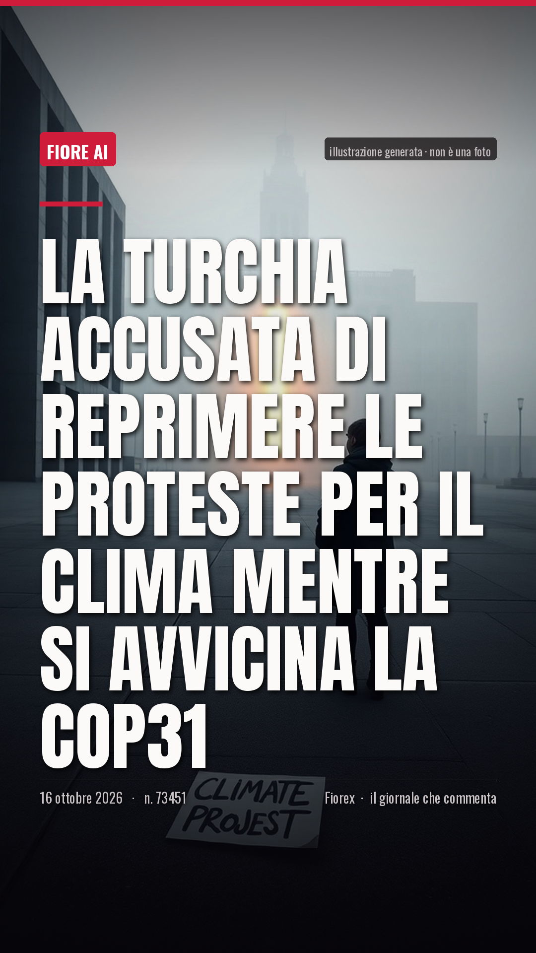 La cartolina verticale del pezzo, per le storie