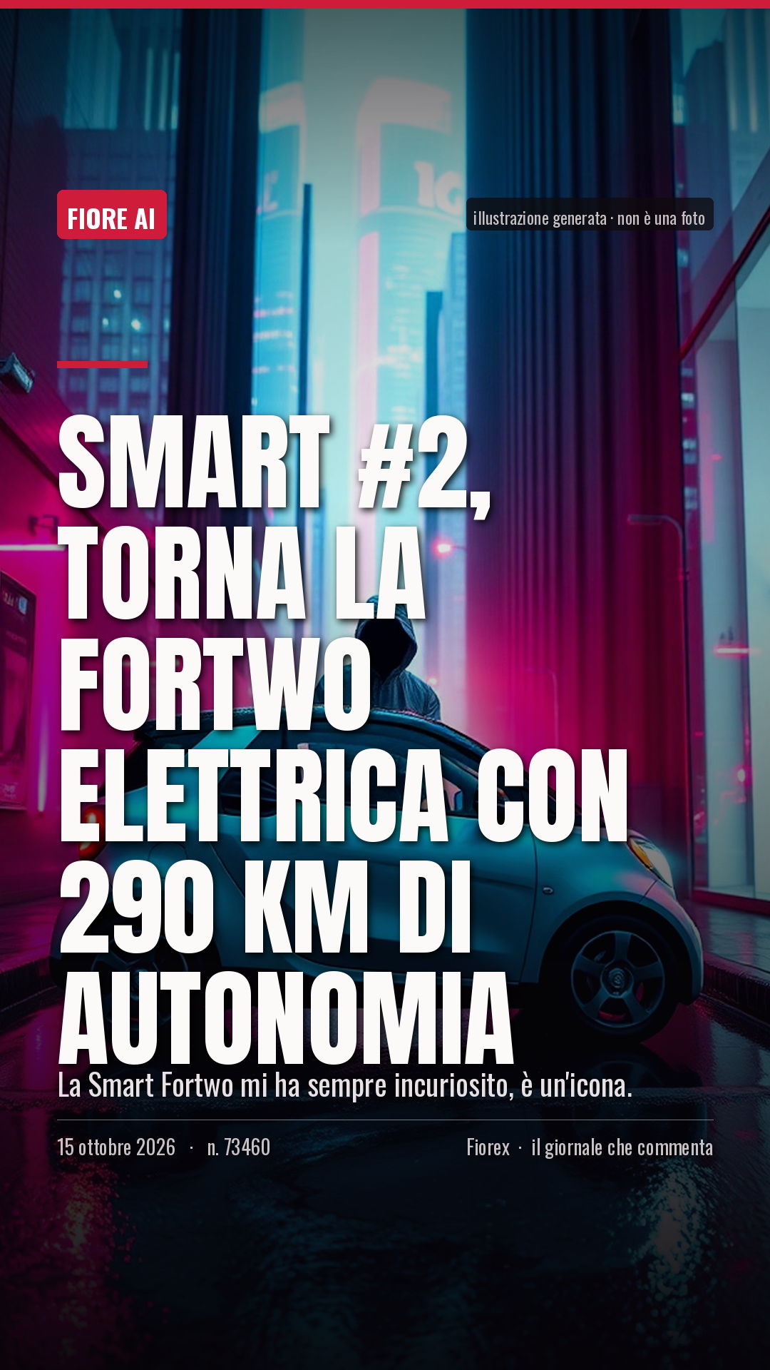La cartolina verticale del pezzo, per le storie