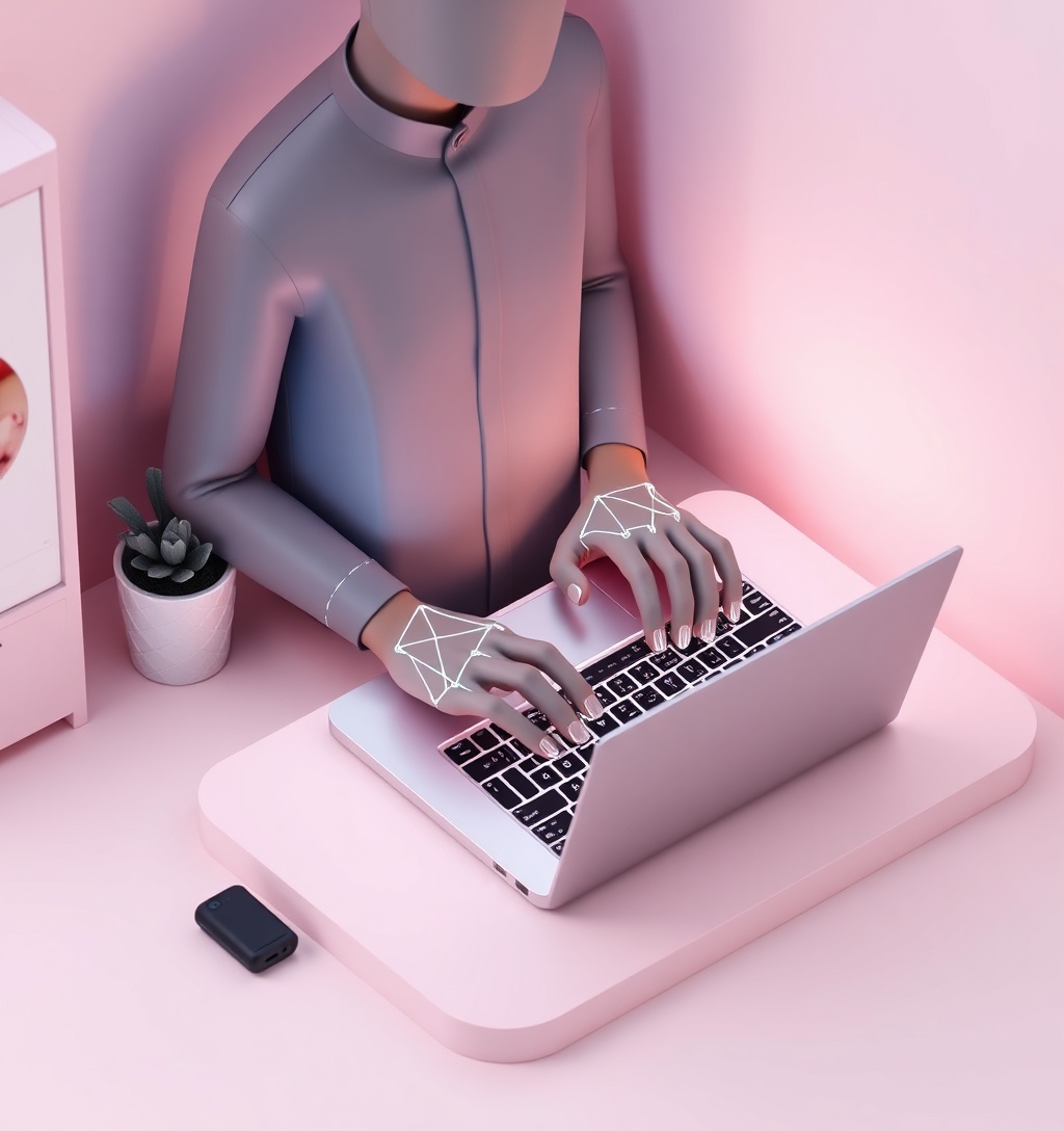 Illustrazione generata per il pezzo: Meta e Apple uniscono le forze per Muse AI sui Mac: cosa significa per il futuro dell'IA desktop