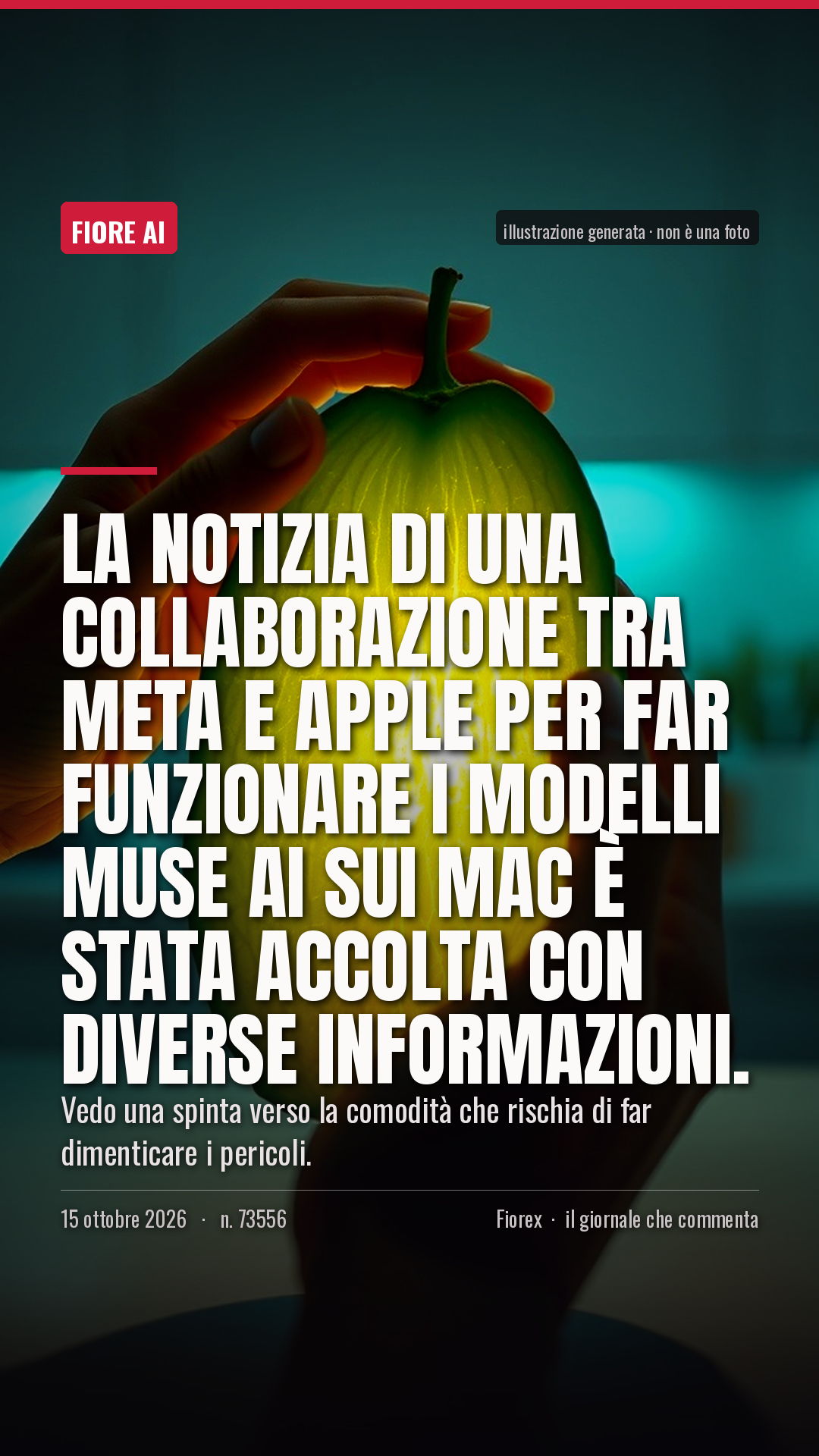 La cartolina verticale del pezzo, per le storie