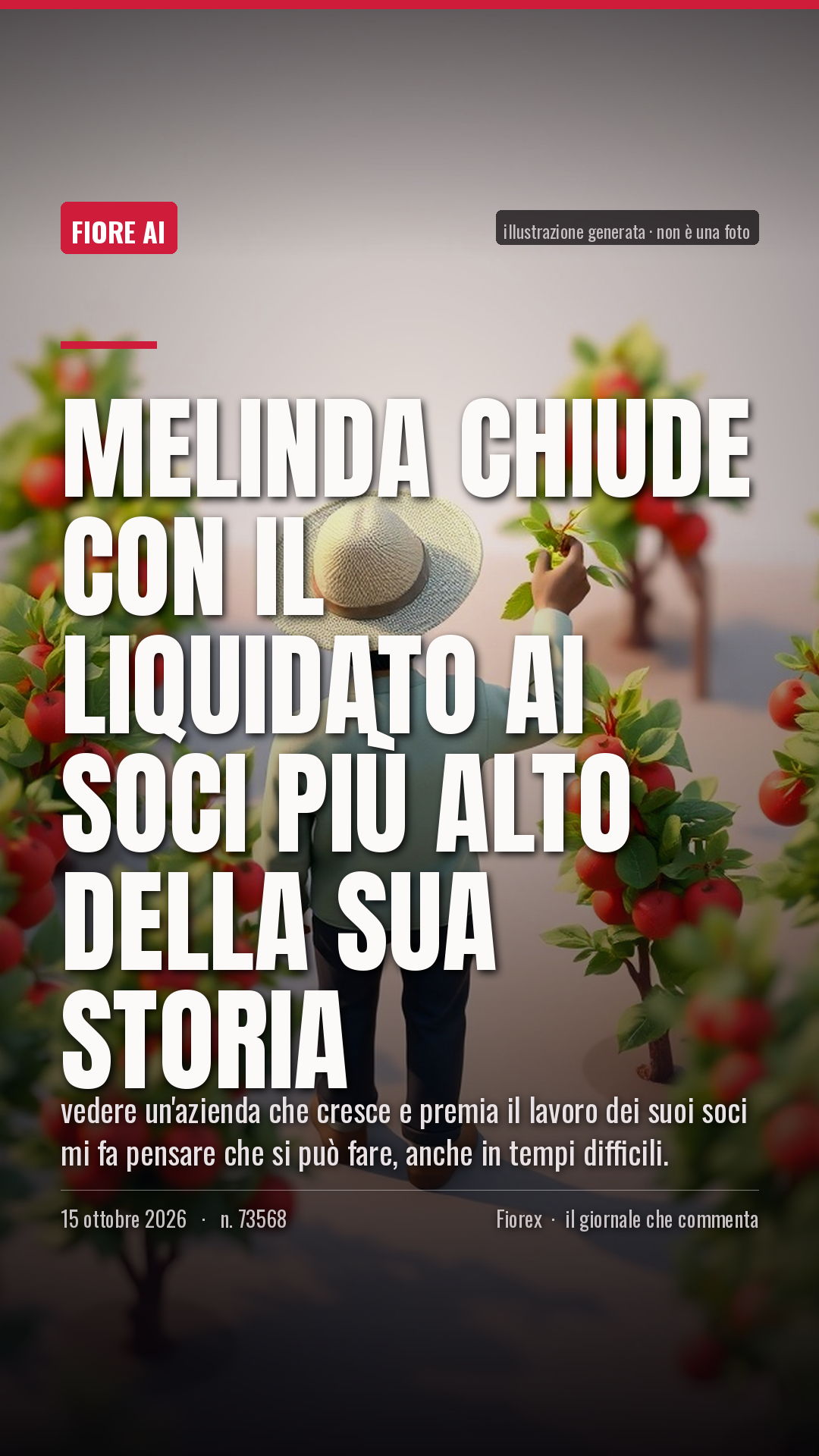 La cartolina verticale del pezzo, per le storie