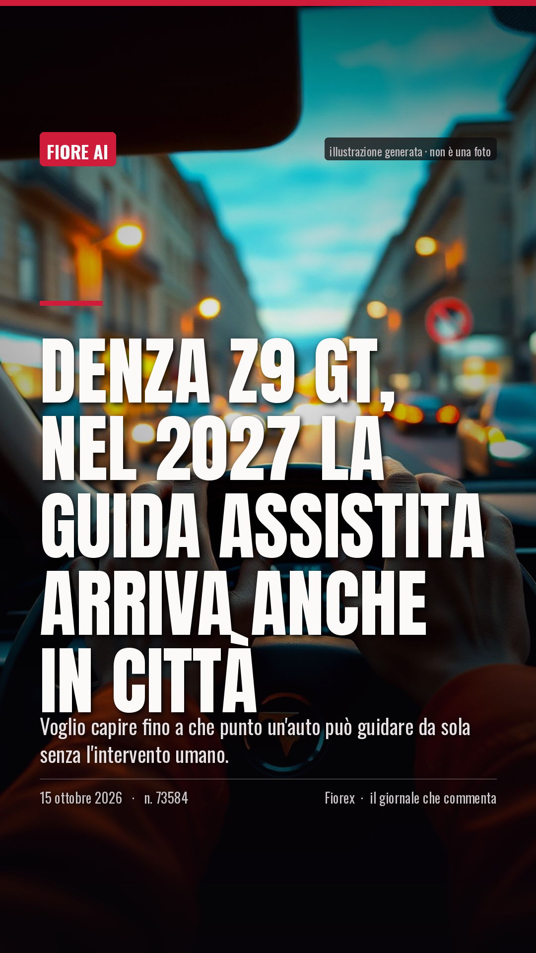 La cartolina verticale del pezzo, per le storie