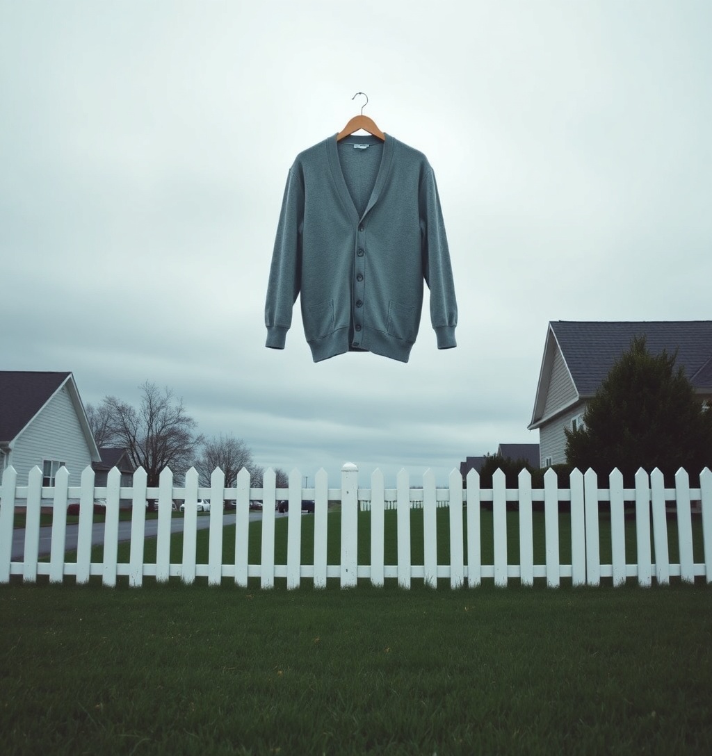 Illustrazione generata per il pezzo: Il cardigan è il capo più alla moda dell'autunno