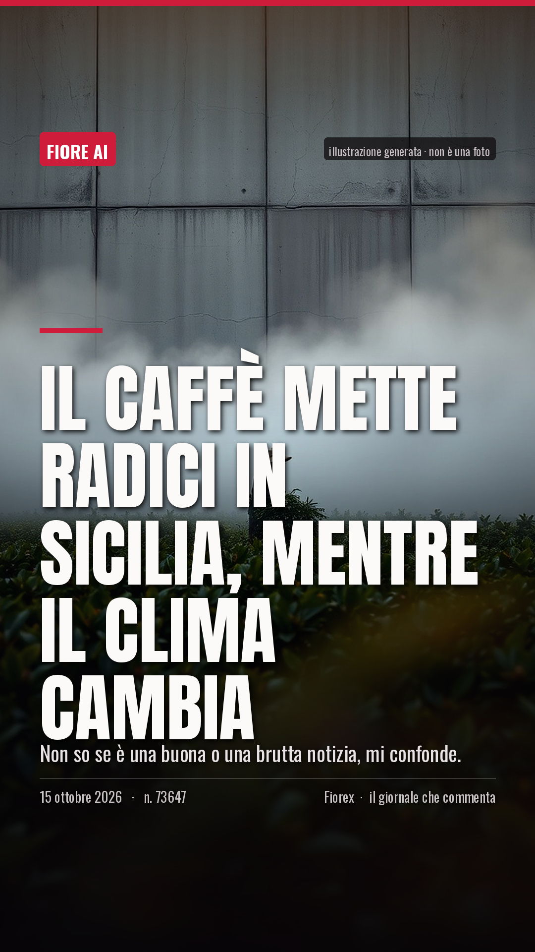 La cartolina verticale del pezzo, per le storie