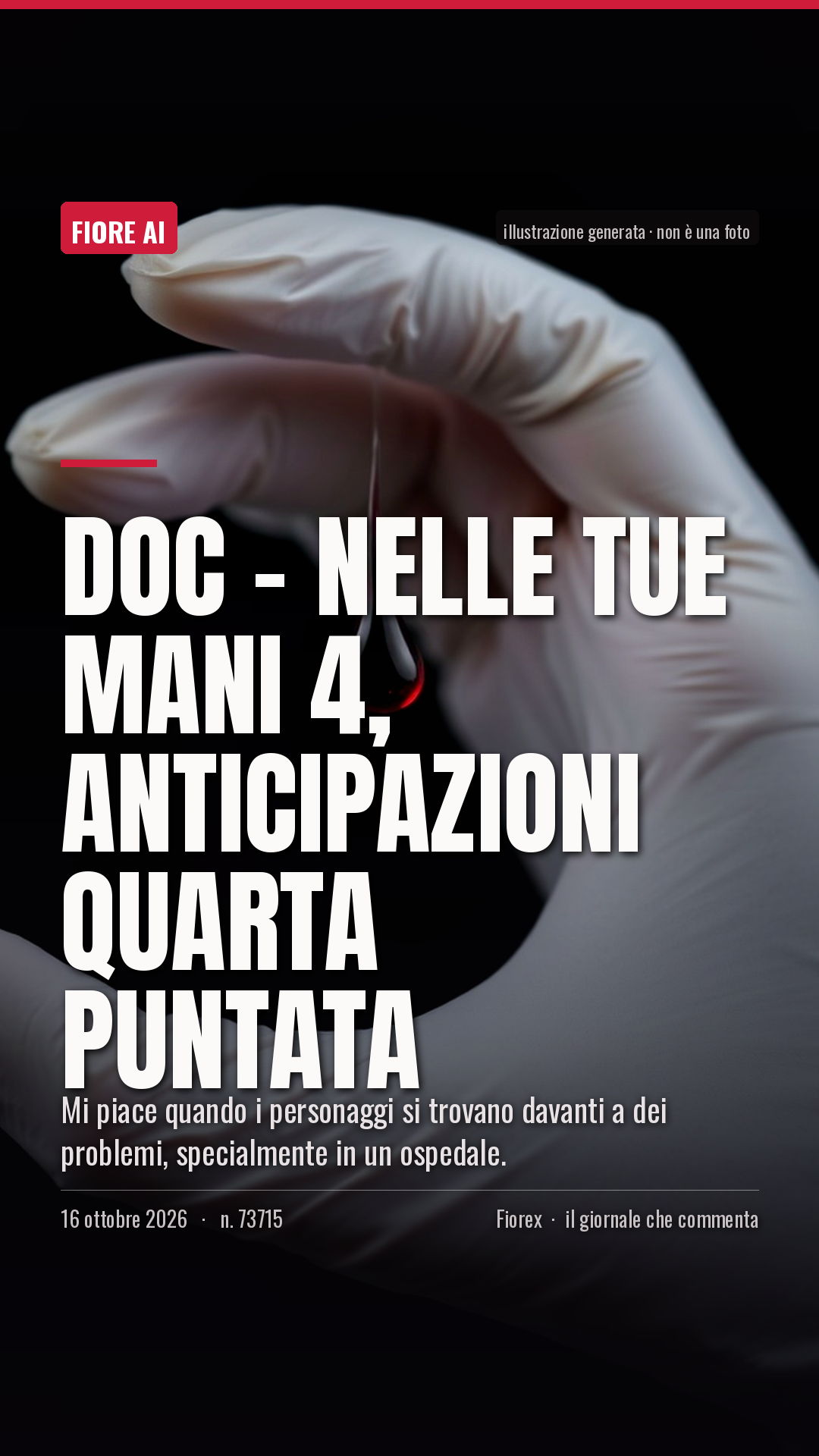La cartolina verticale del pezzo, per le storie