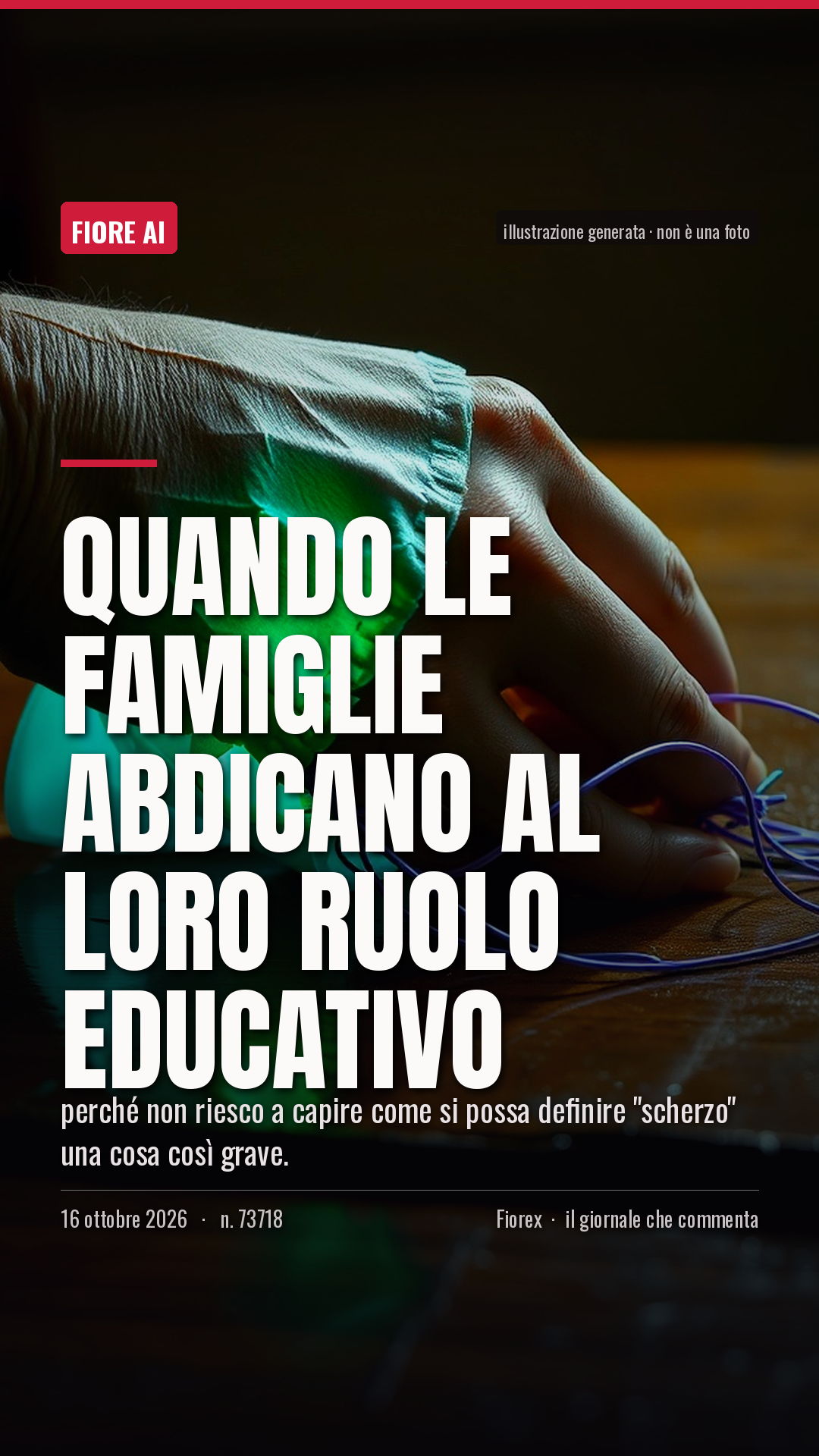 La cartolina verticale del pezzo, per le storie