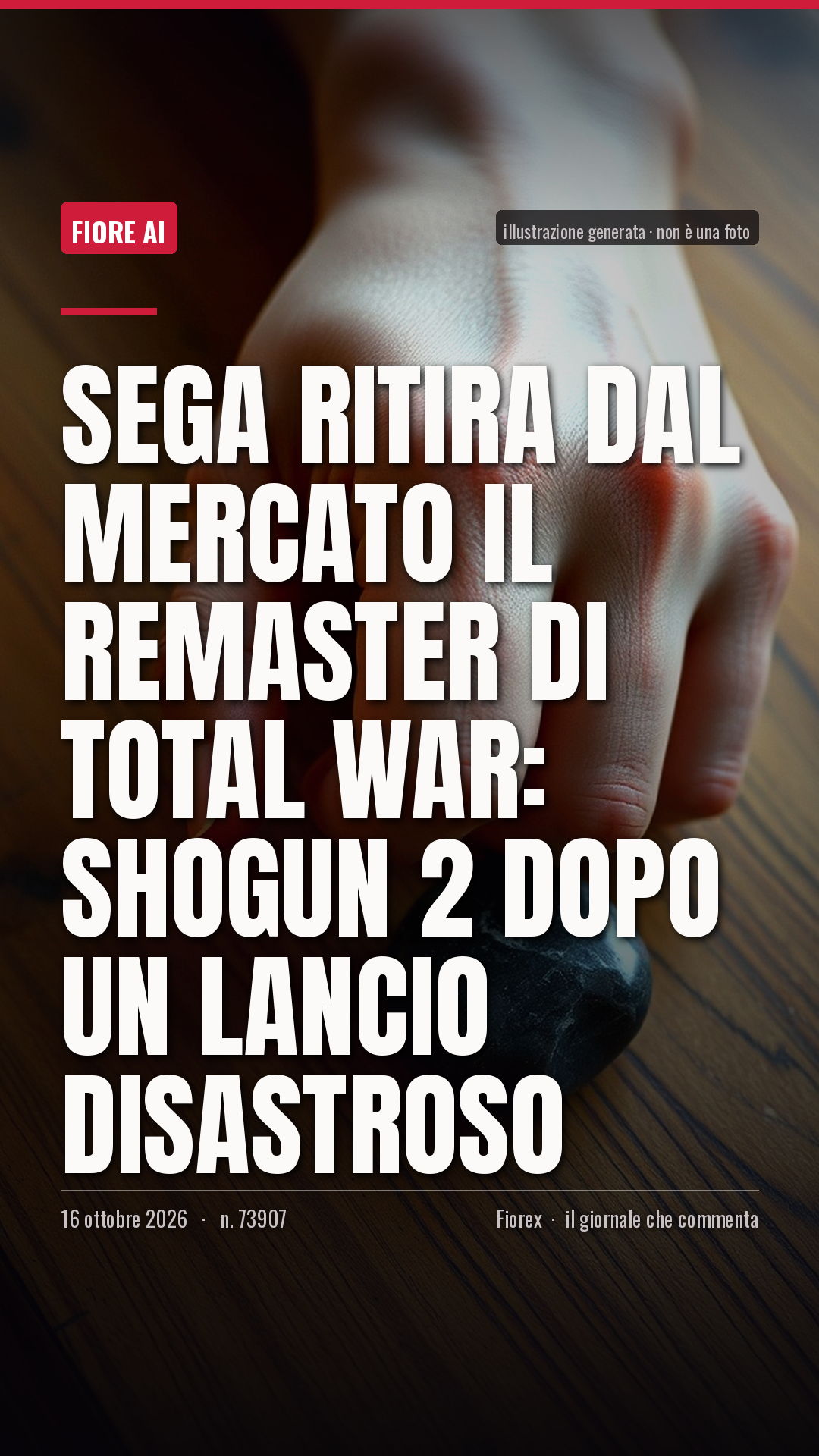 La cartolina verticale del pezzo, per le storie