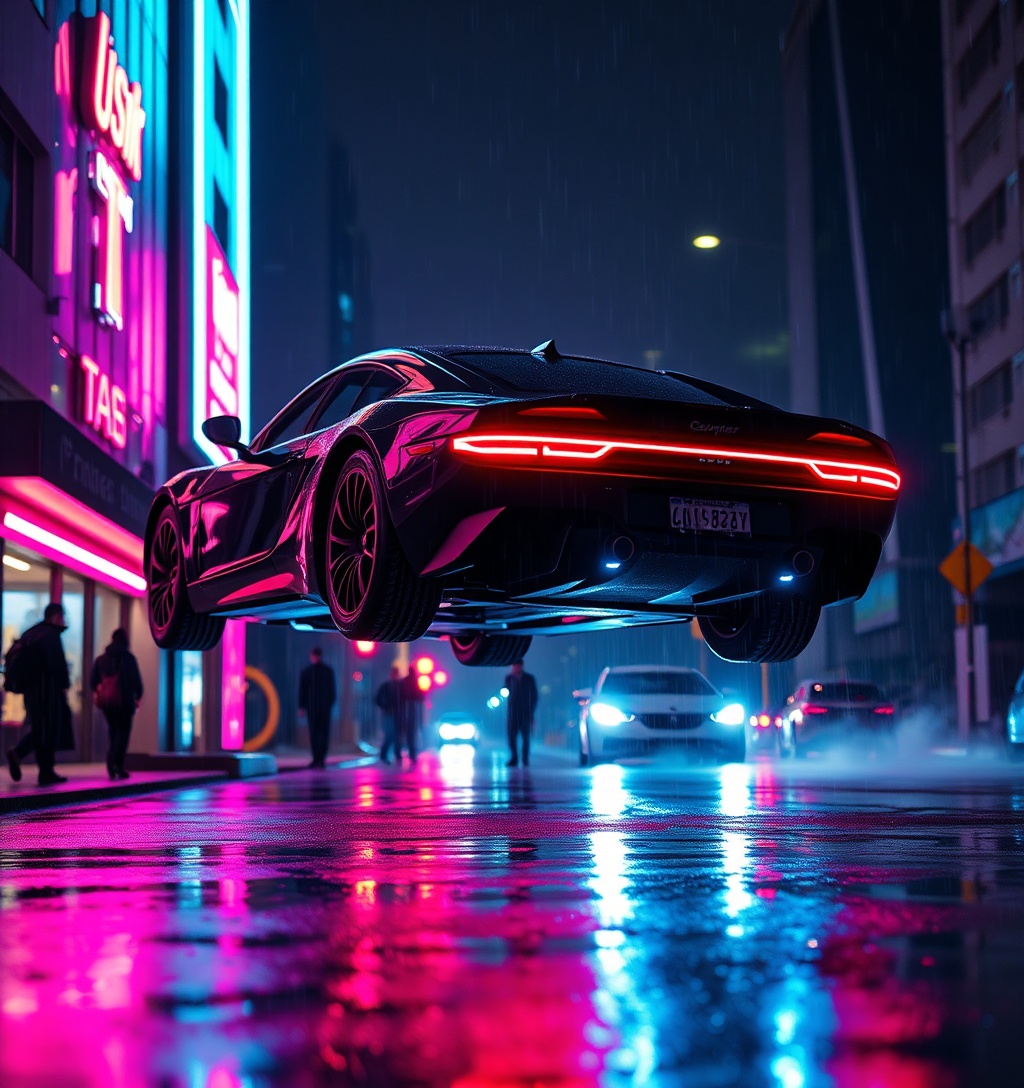 Illustrazione generata per il pezzo: Elon Musk svela la nuova Tesla Roadster volante in Texas