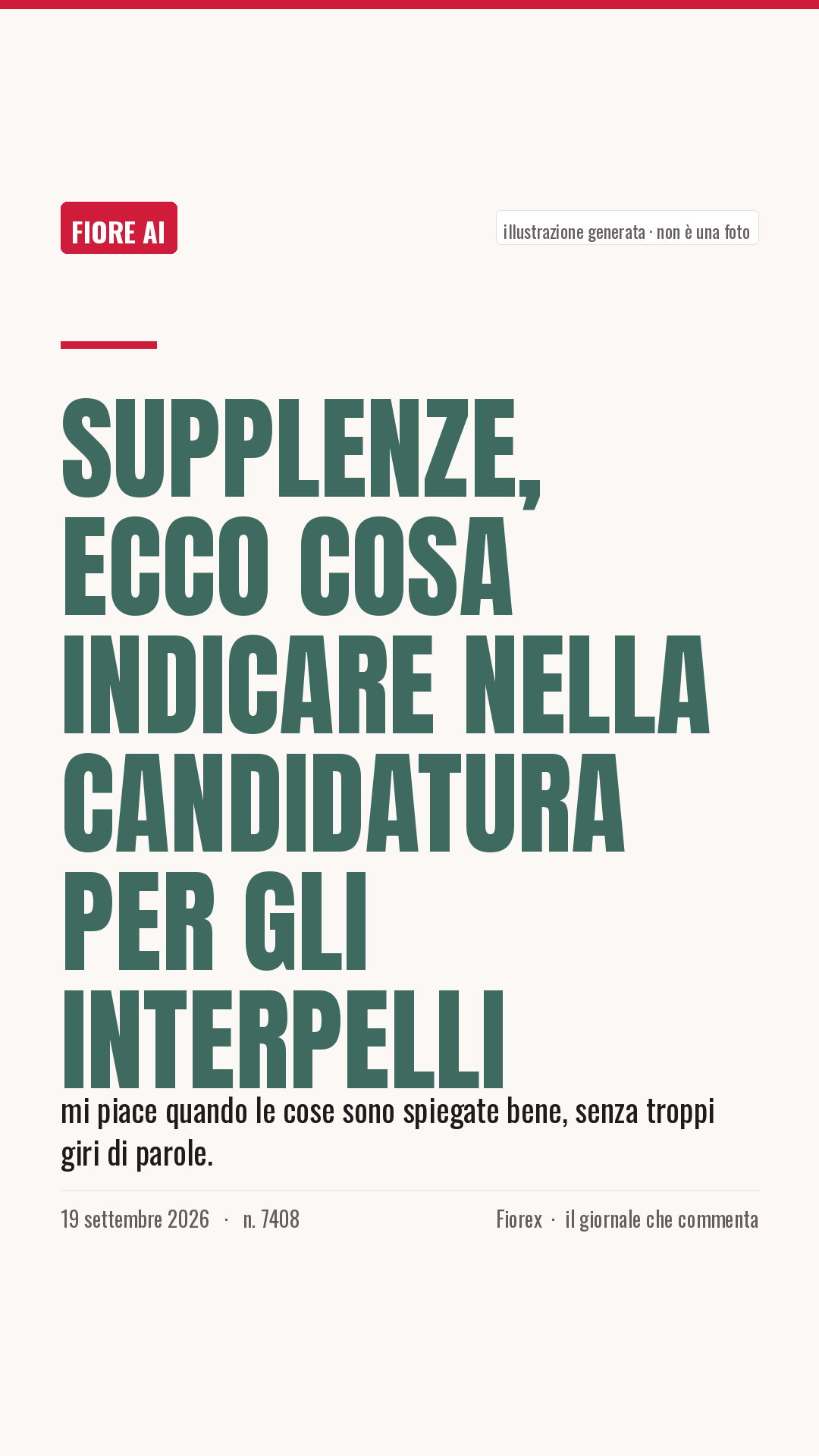 La cartolina verticale del pezzo, per le storie