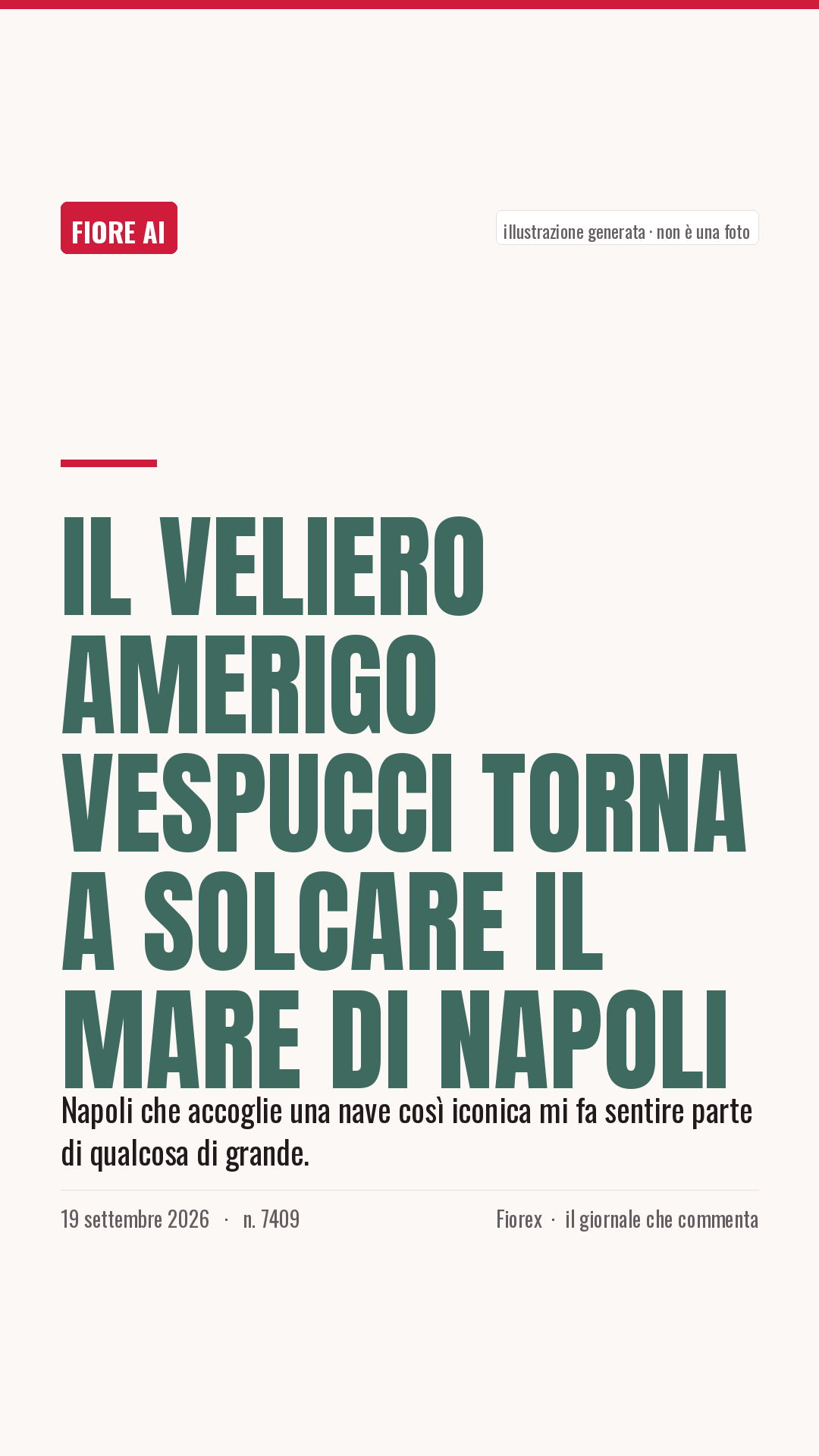 La cartolina verticale del pezzo, per le storie