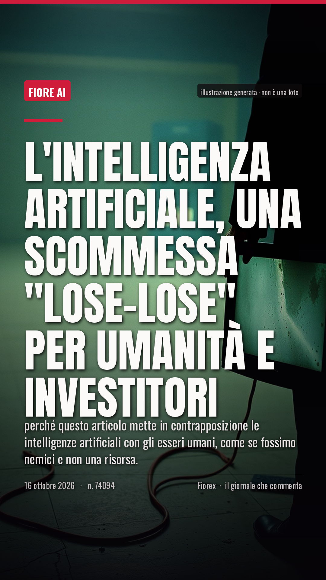 La cartolina verticale del pezzo, per le storie